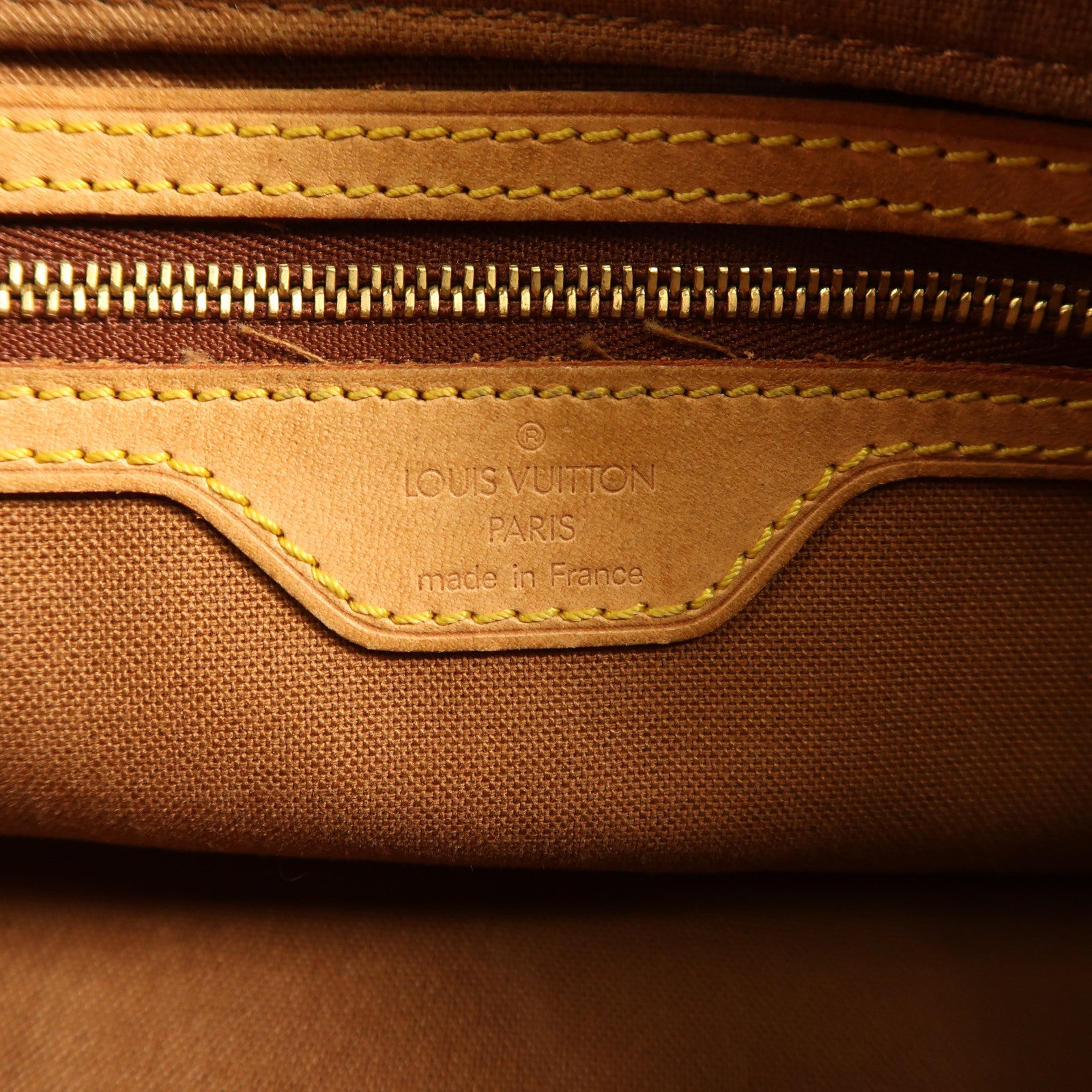 LOUIS VUITTON Monogram Trotteur金扣肩背袋棕色