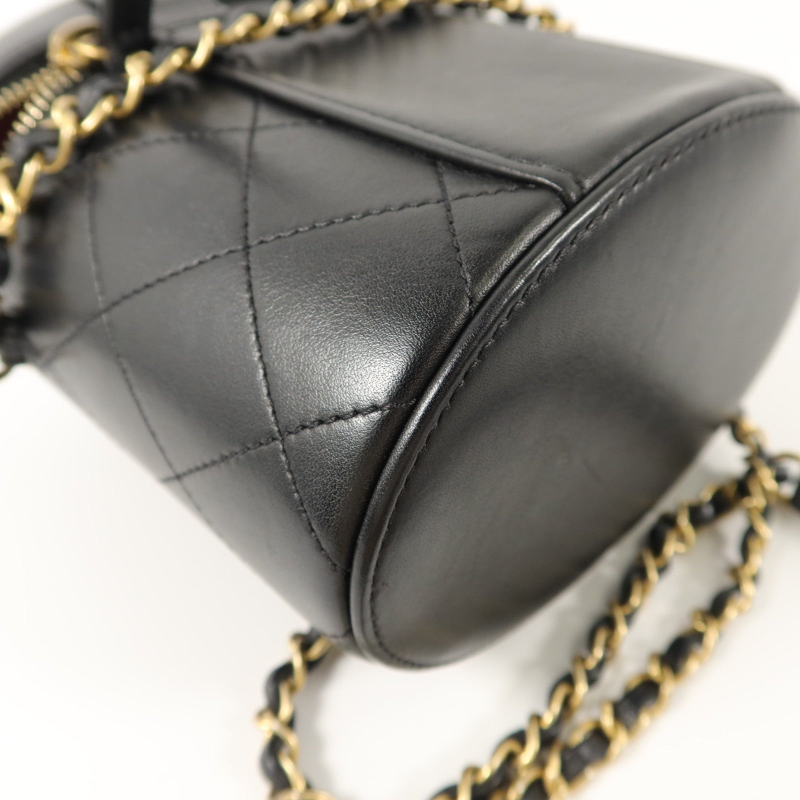 CHANEL 羊皮皮革Vanity Case手挽肩背兩用袋