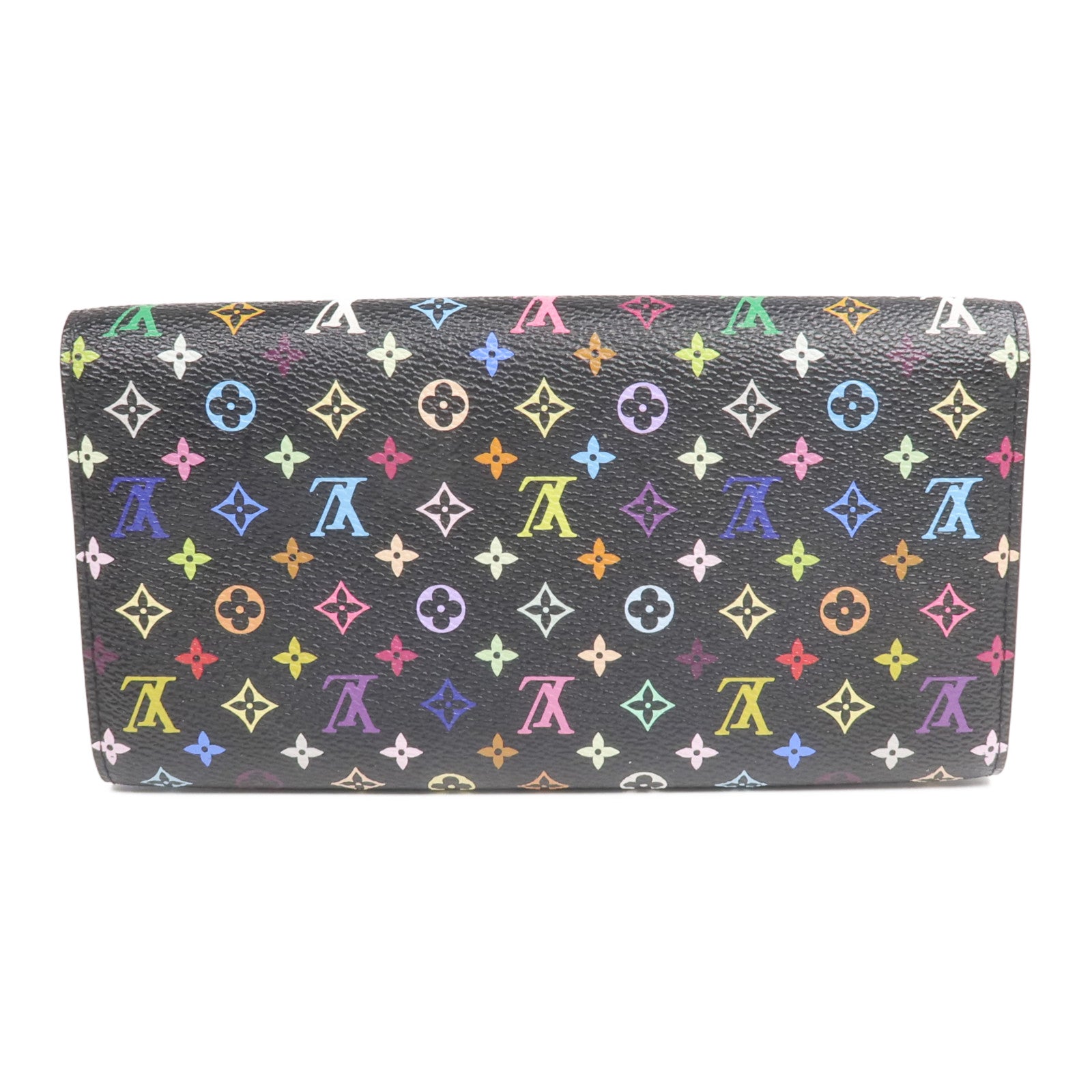 LOUIS VUITTON Monogram Multicolore Portefeuille Sarah Wallet金扣長錢包