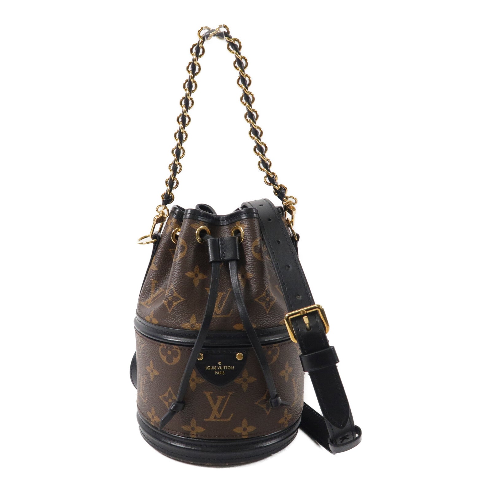 LOUIS VUITTON Monogram/牛皮皮革Canoe手挽肩背兩用袋