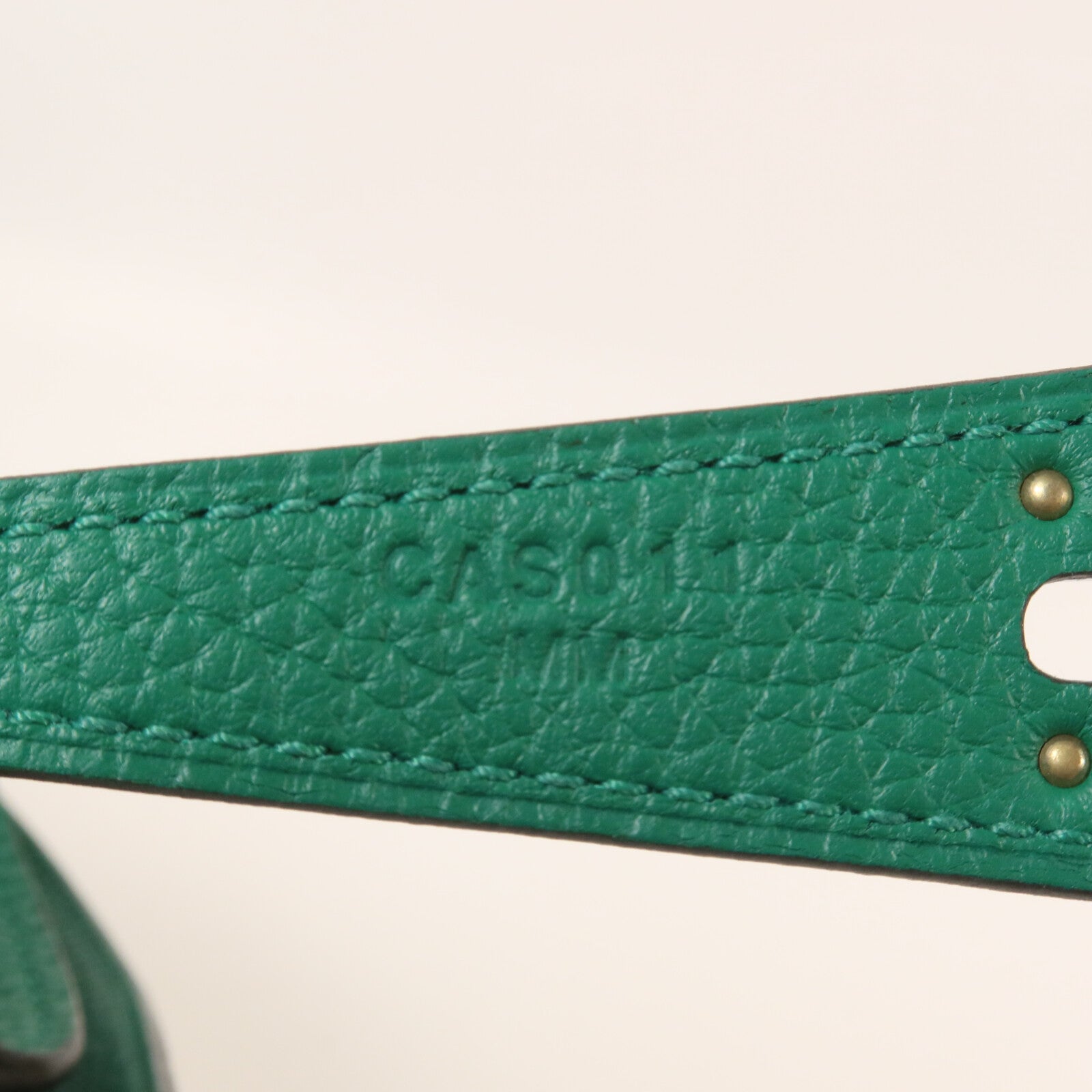 HERMES Clemence皮革Lindy 26手挽肩背兩用袋Vert Jade