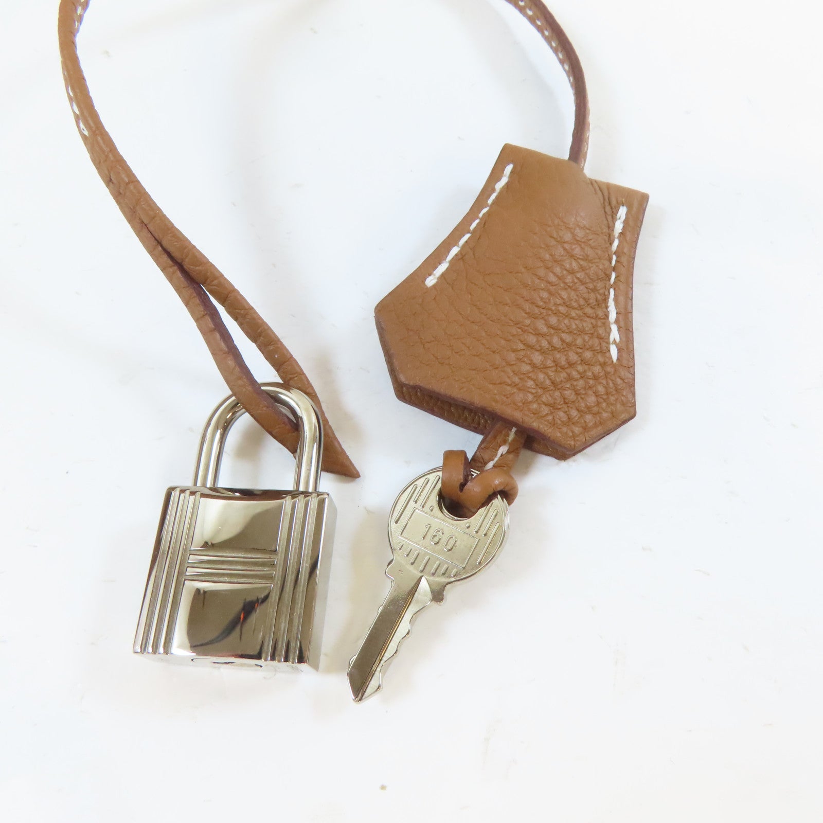 HERMES Togo皮革Birkin 40銀扣手挽袋 Gold/金色/啡色