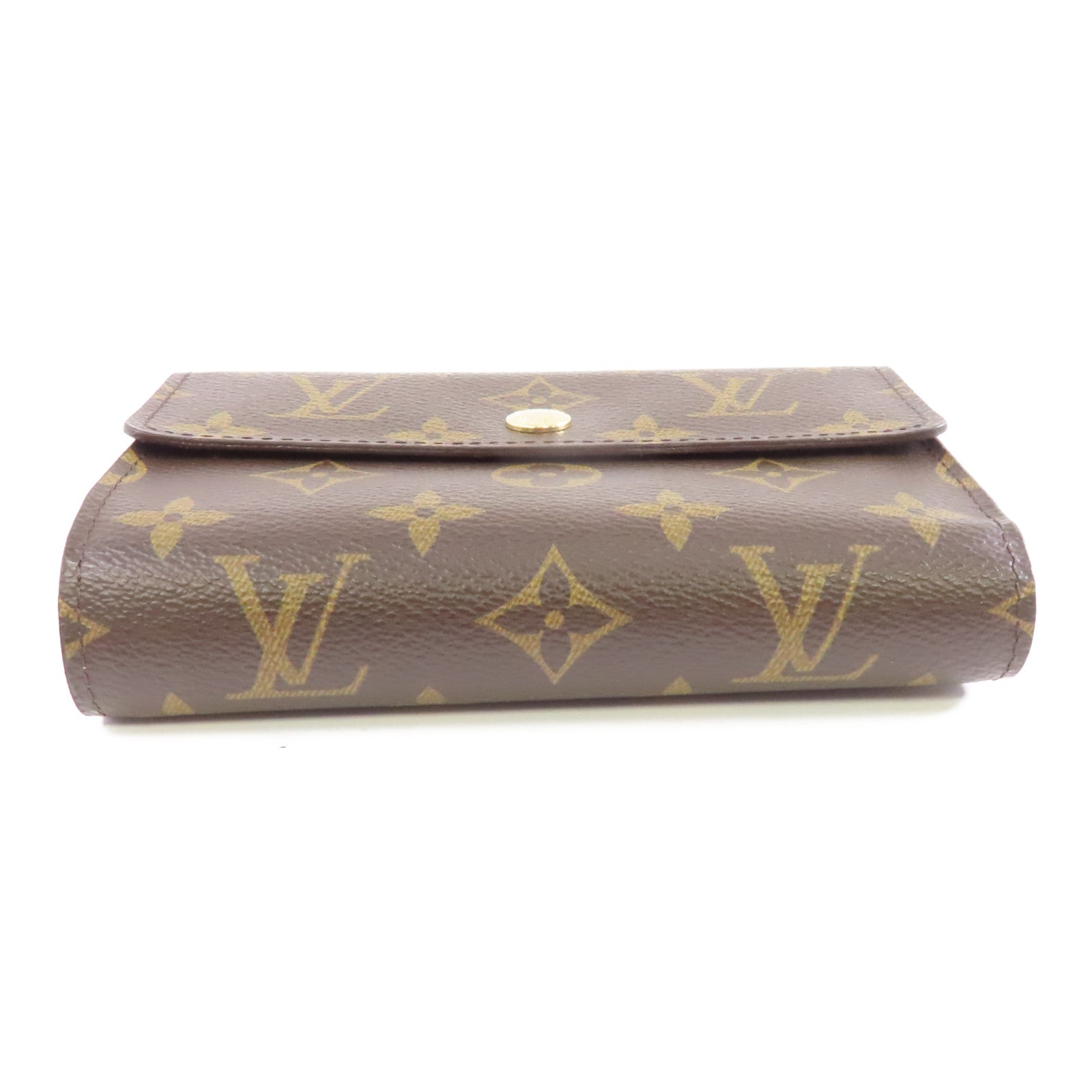 LOUIS VUITTON Monogram Alexandra Wallet金扣錢包棕色