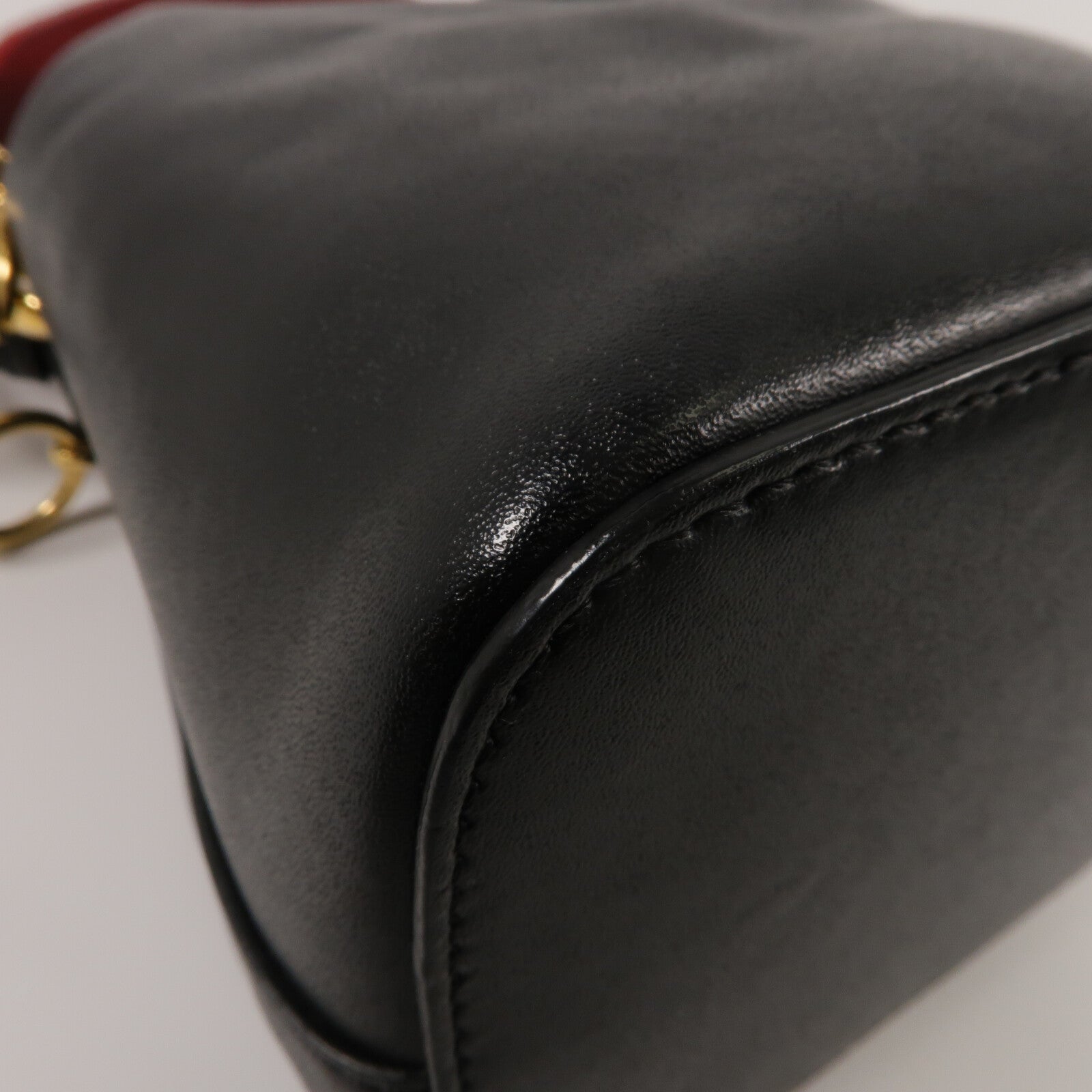 FENDI 牛皮皮革Mini Mon Tresor手挽肩背兩用袋