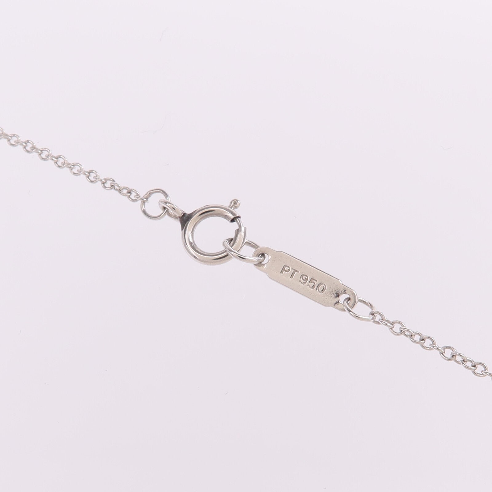 TIFFANY＆CO 【激減優惠】PT950鉑金Bezel Cross Diamond Necklace鑽石項鍊