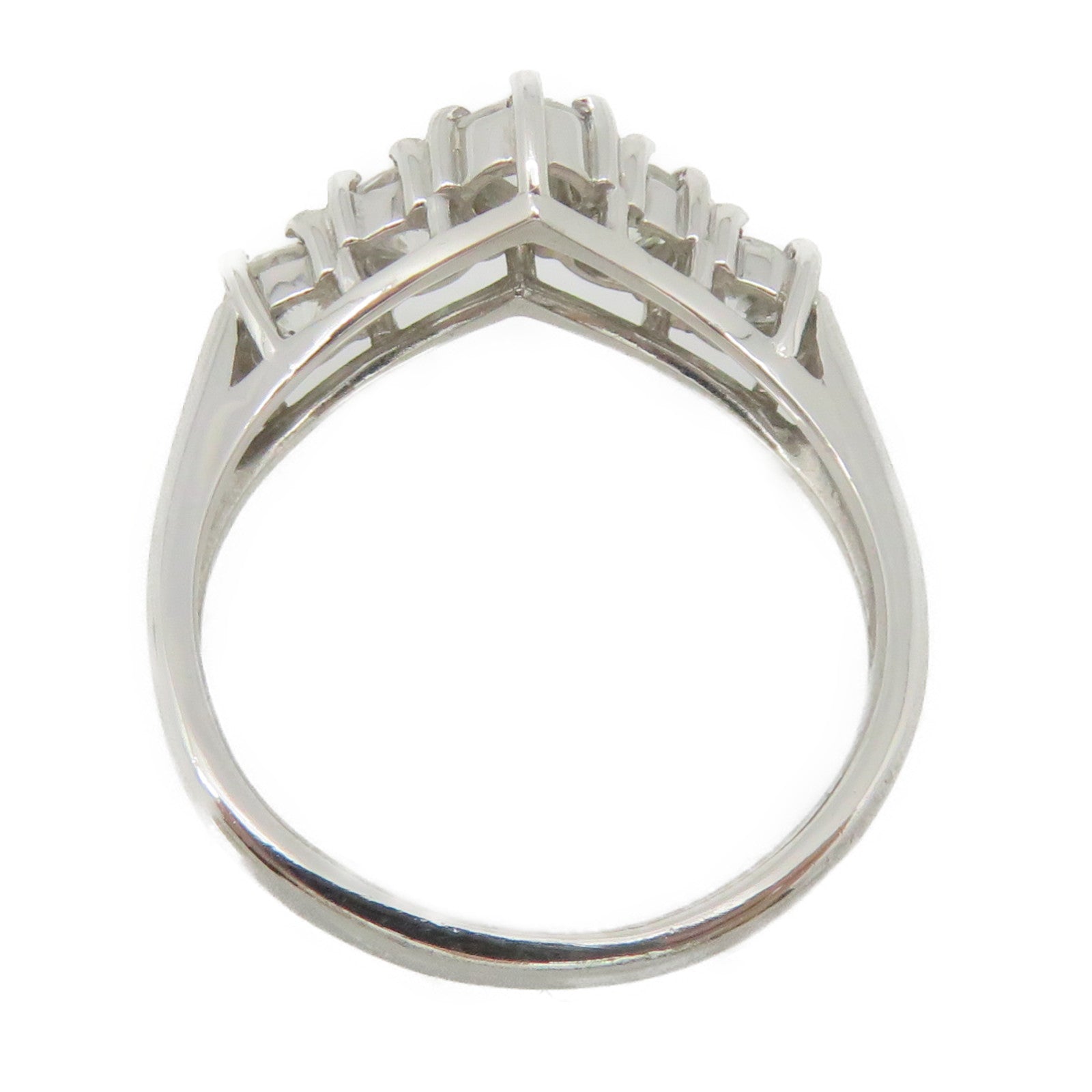 JEWELRY PT850 Platinum/0.60ct Diamond Ring US#6.5