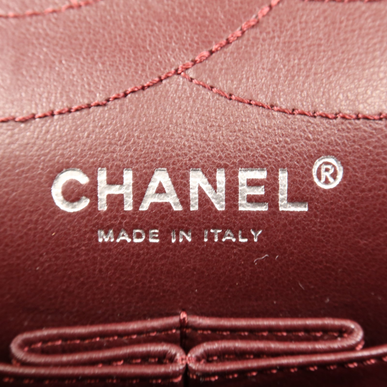 CHANEL 【激減優惠】牛皮皮革2.55銀扣鏈帶肩背袋