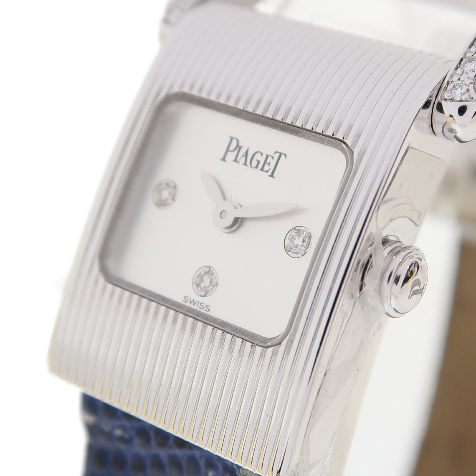 PIAGET Possession不鏽鋼/皮革帶手錶自動機芯白色