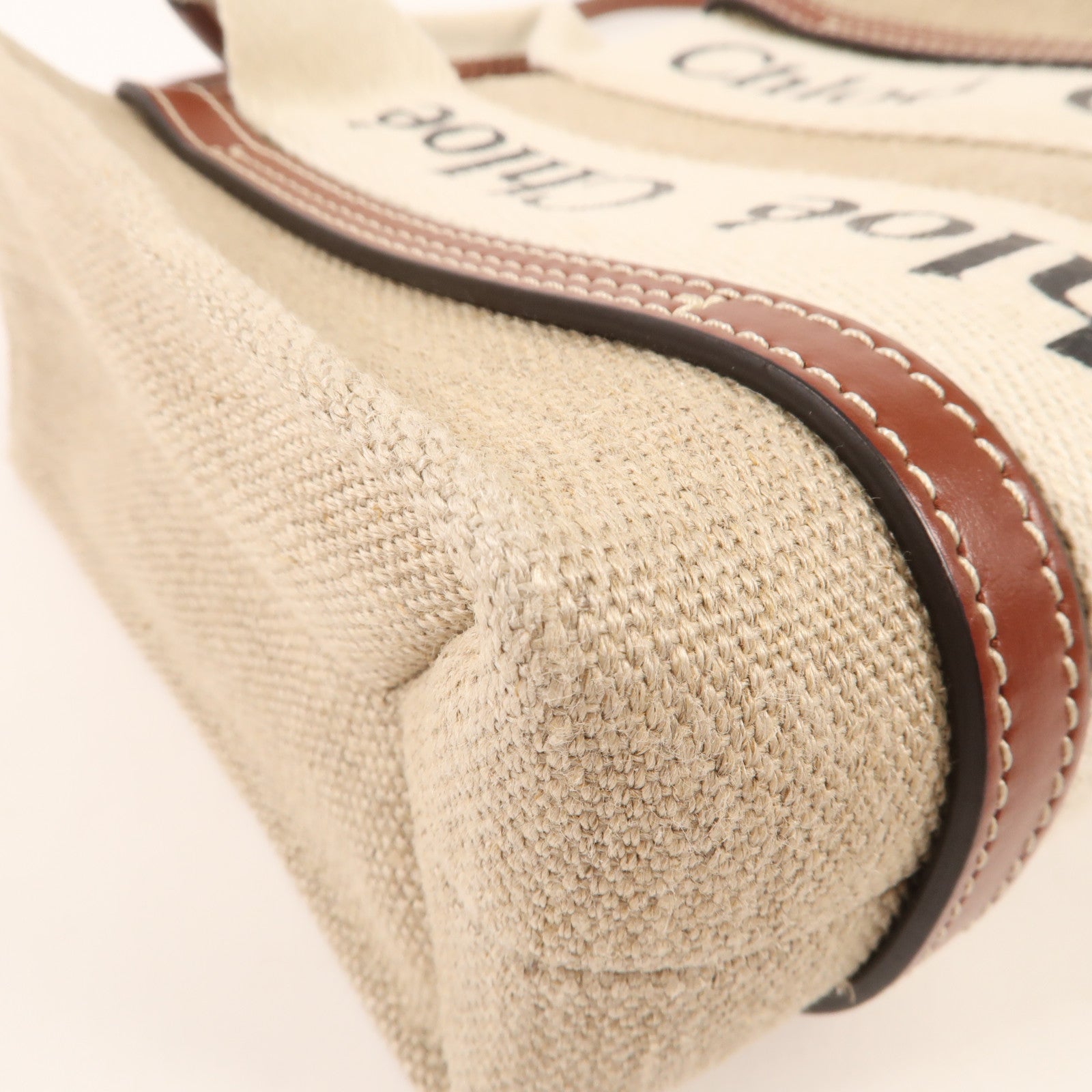 Chloe 帆布Mini Woody Tote手挽肩背兩用袋