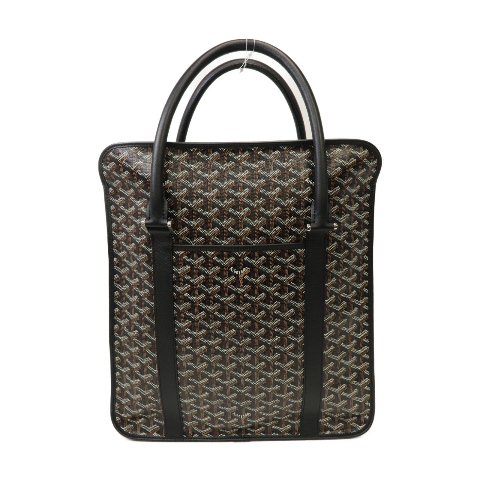 GOYARD 塗層帆布Bourgogne銀扣肩背袋啡色