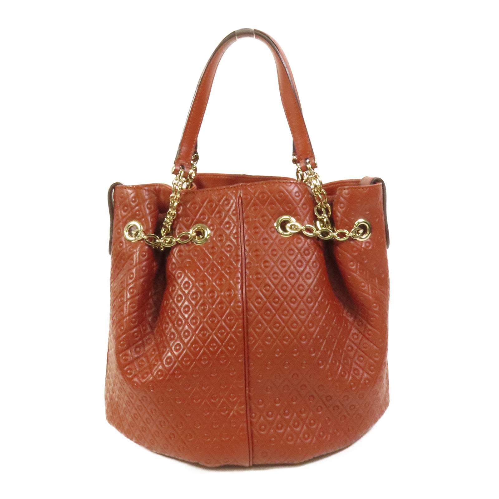 TOD'S 牛皮皮革Bucket Bag金扣手挽袋