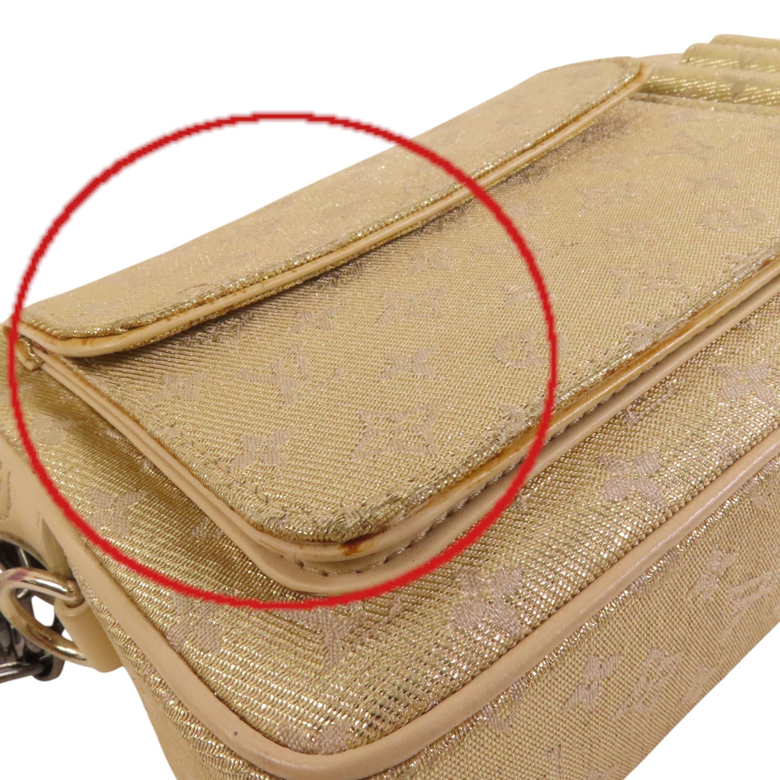 LOUIS VUITTON Monogram Shine McKenna鏈帶肩背袋