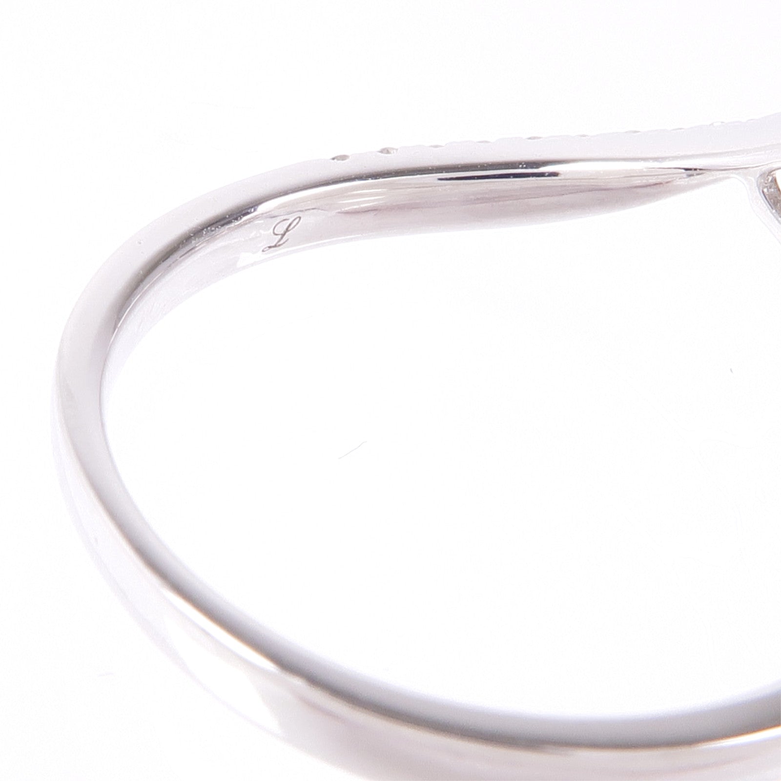 JEWELRY Diamond Ring 18K White Gold US#6