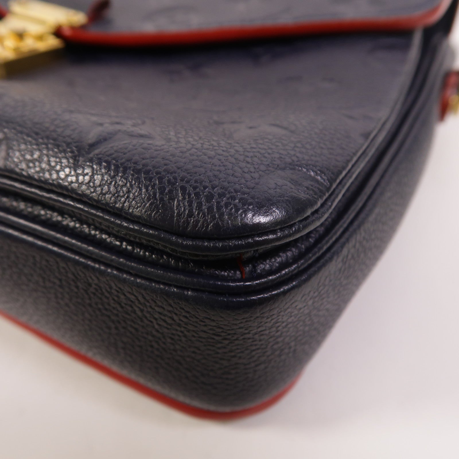 LOUIS VUITTON Monogram Empreinte Pochette Metis金扣手挽肩背兩用袋