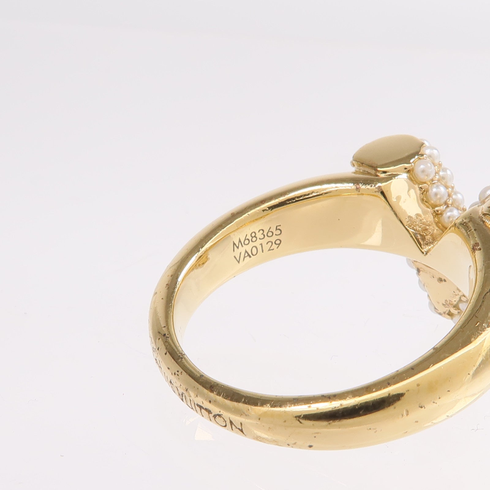 LOUIS VUITTON 金屬Ring戒指US#7.5