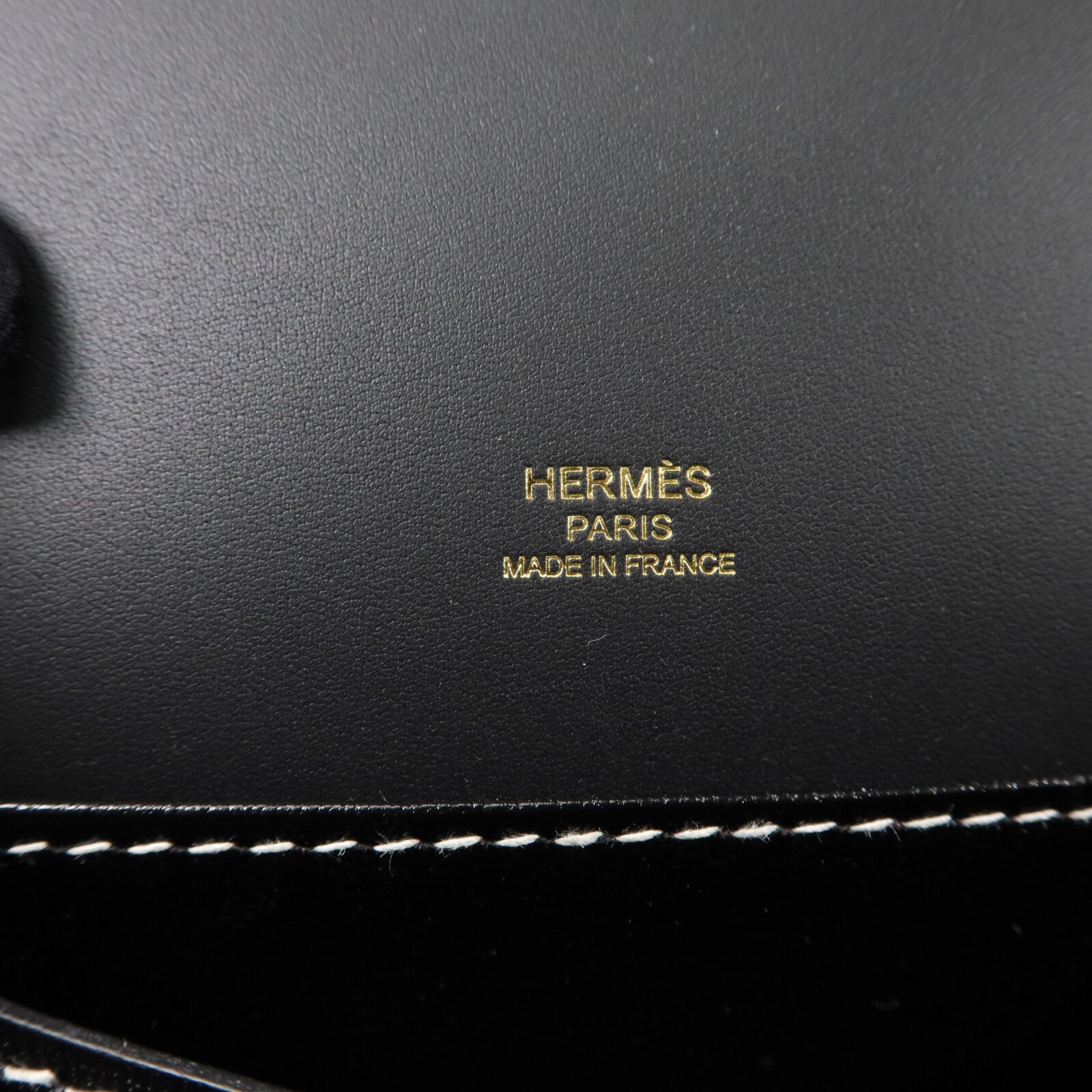 HERMES Sombrero皮革Roulis 23肩背袋Noir