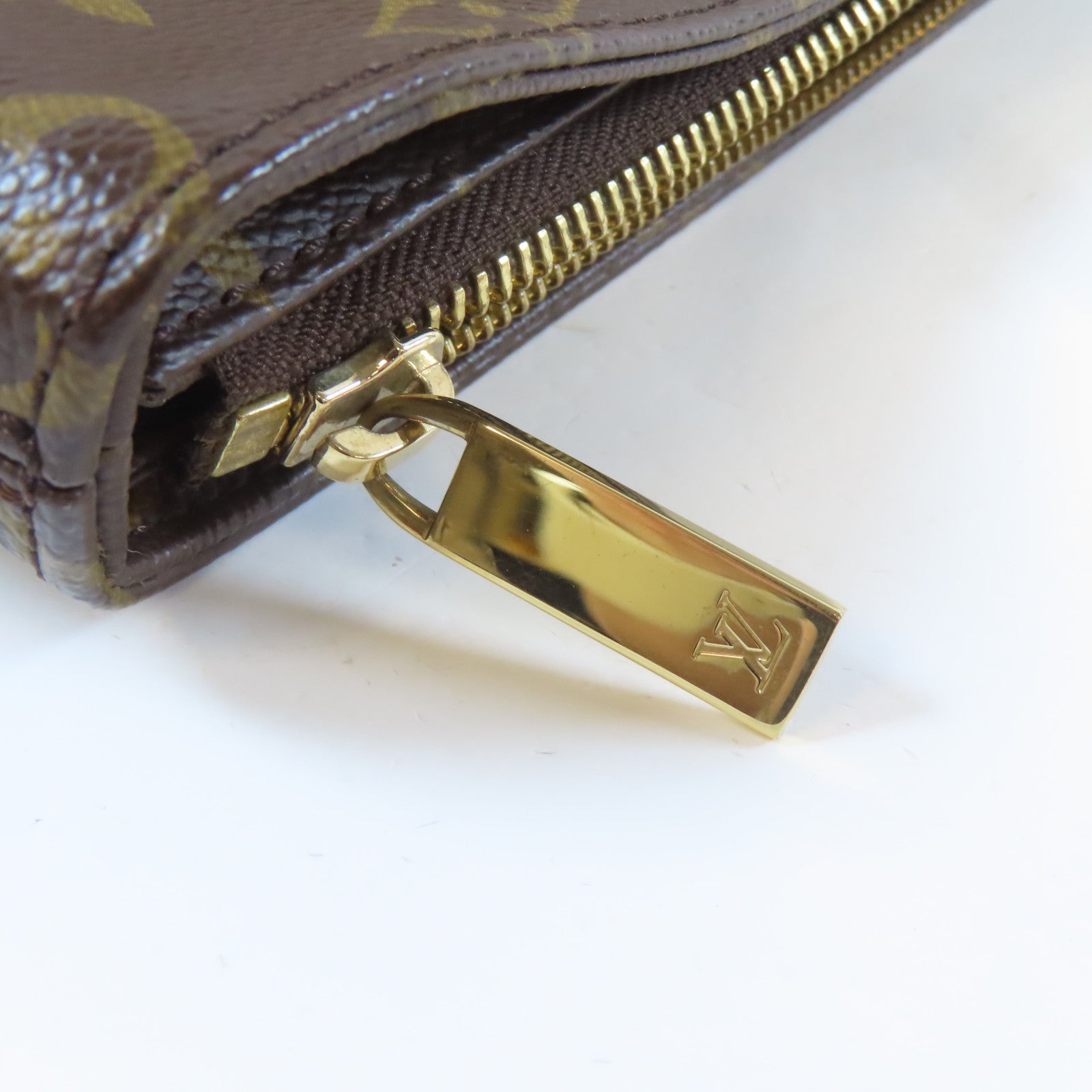 LOUIS VUITTON Monogram Cabas Piano金扣手挽袋啡色