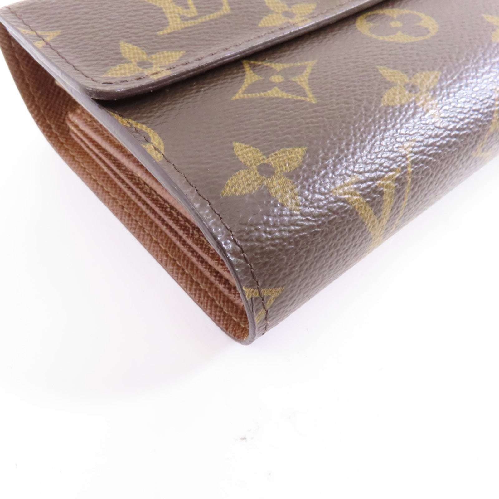 LOUIS VUITTON Monogram Alexandra Wallet金扣錢包棕色