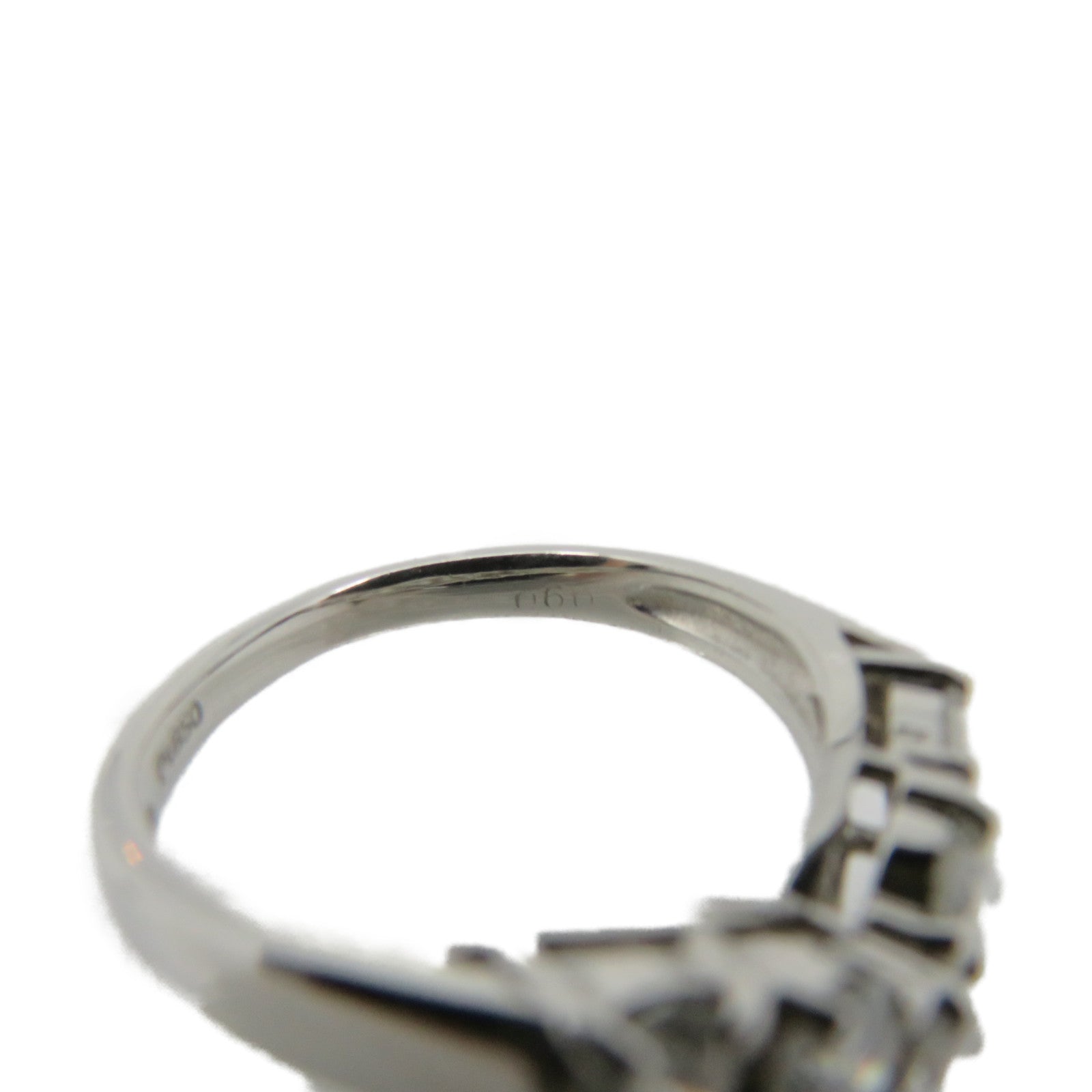 JEWELRY PT850 Platinum/0.60ct Diamond Ring US#6.5