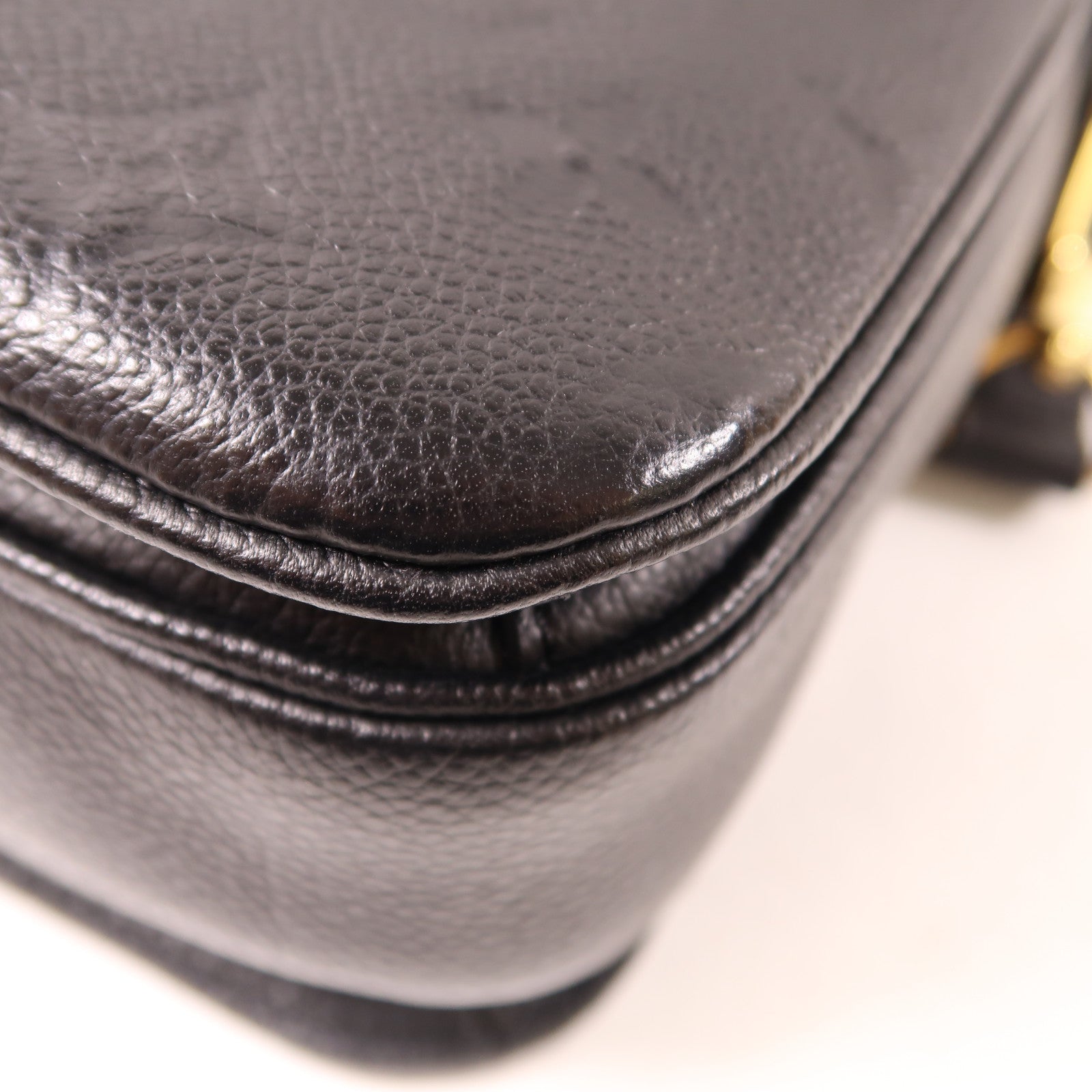 LOUIS VUITTON Monogram Empreinte Pochette Metis金扣手挽肩背兩用袋黑色