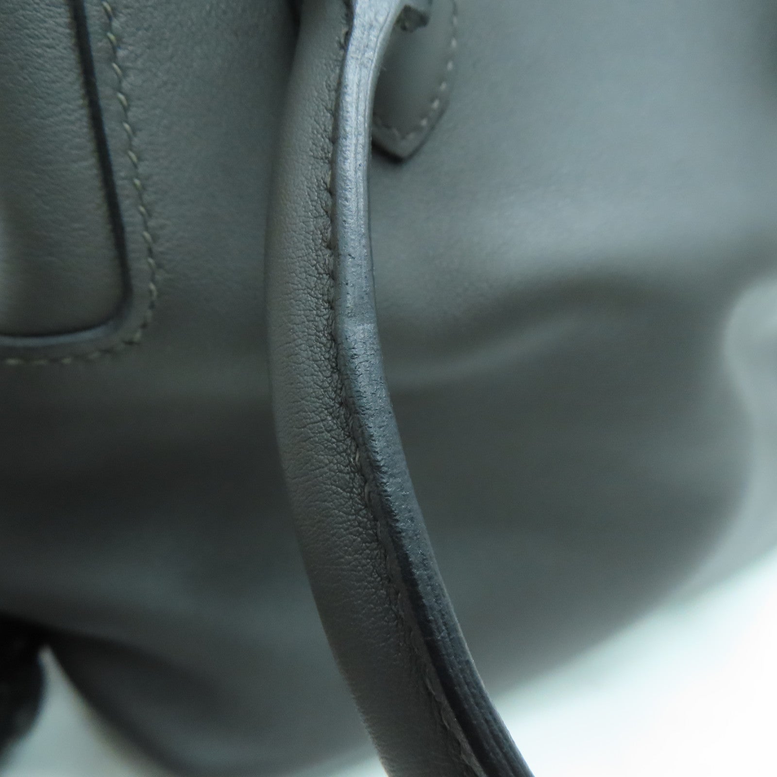 HERMES 【激減優惠】Swift皮革Toolbox 20 Shoulder Bag銀扣手挽肩背兩用袋Graphite/深灰色