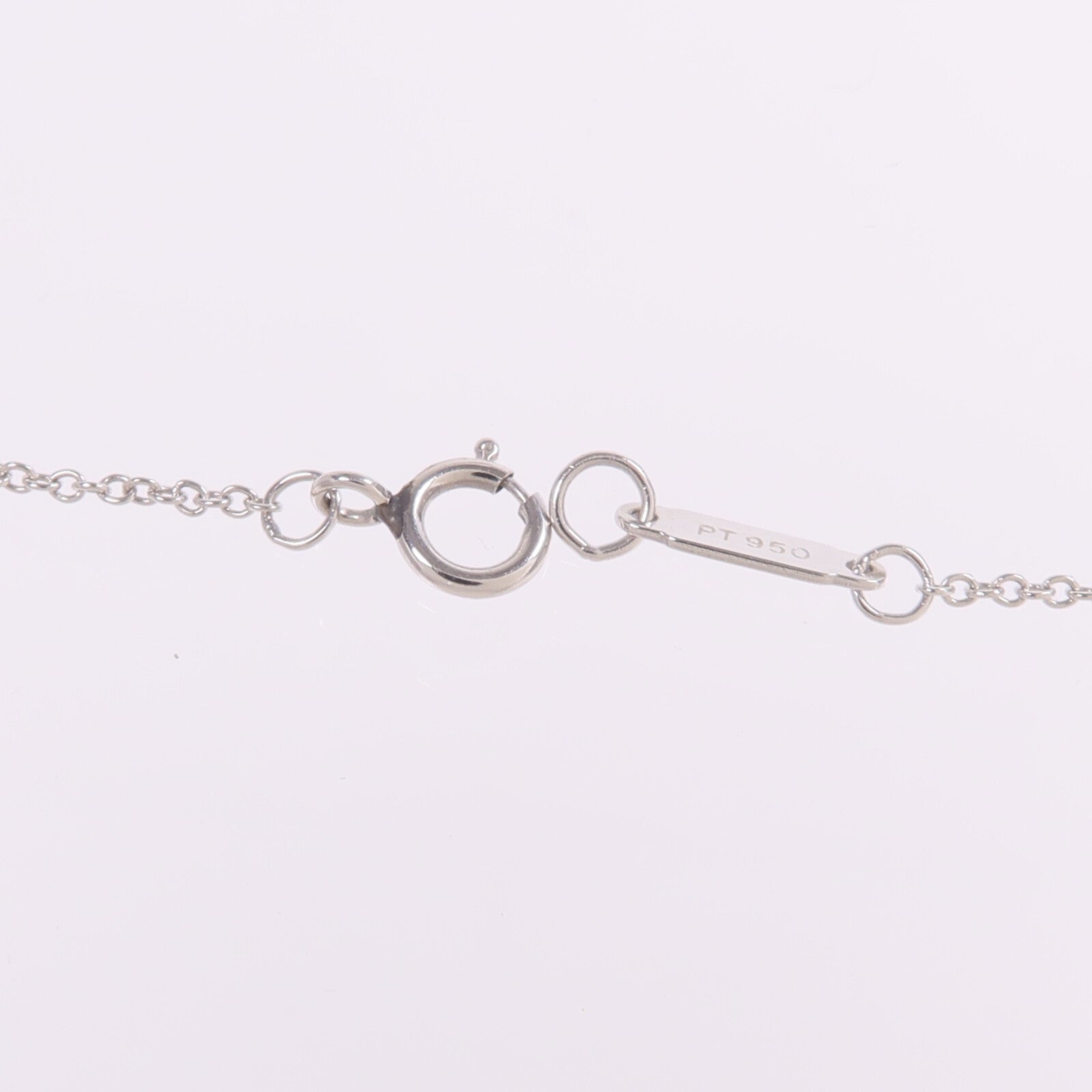 TIFFANY＆CO 【激減優惠】PT950鉑金Bezel Cross Diamond Necklace鑽石項鍊