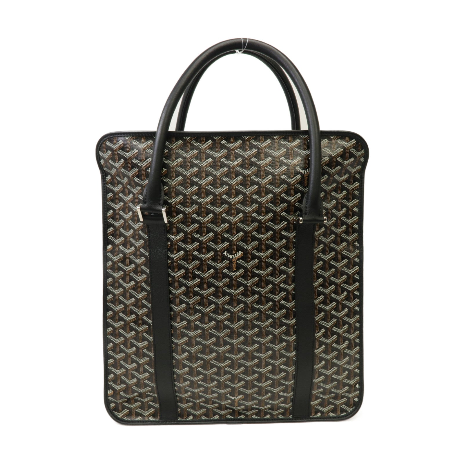 GOYARD 塗層帆布Bourgogne銀扣肩背袋啡色