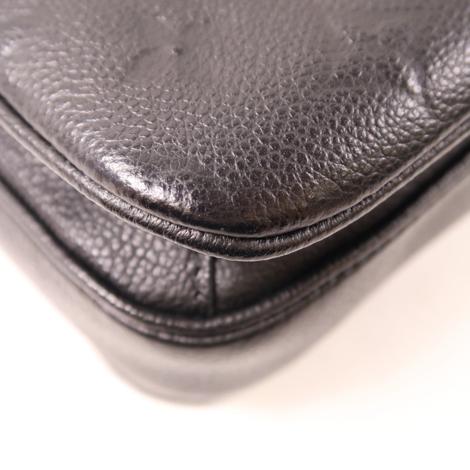 LOUIS VUITTON Monogram Empreinte Pochette Metis金扣手挽肩背兩用袋黑色