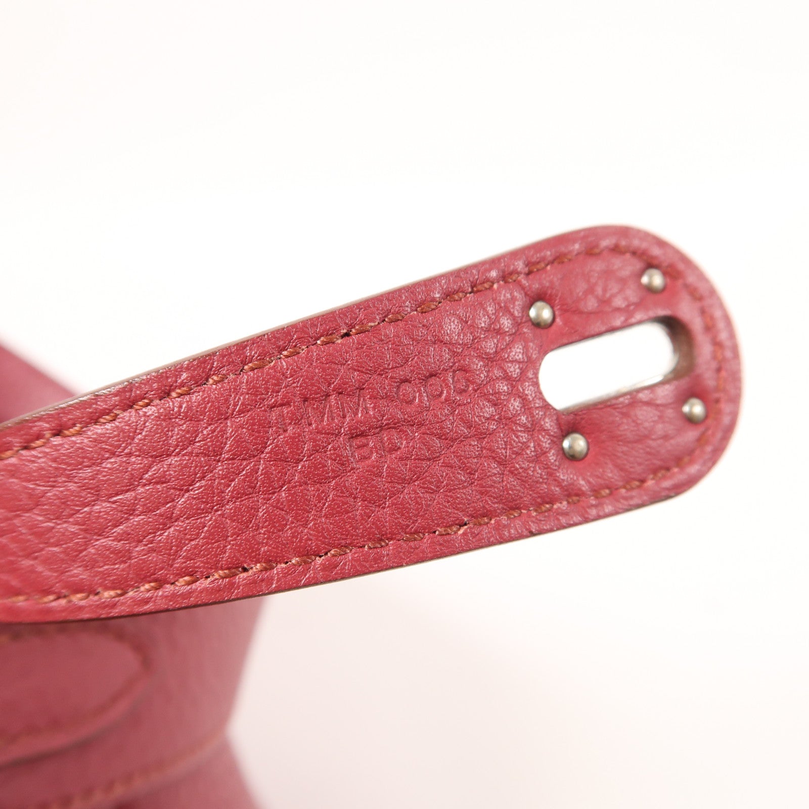 HERMES PHW Lindy 30 2Way Shoulder Hand Bag Clemence Leather Rubis