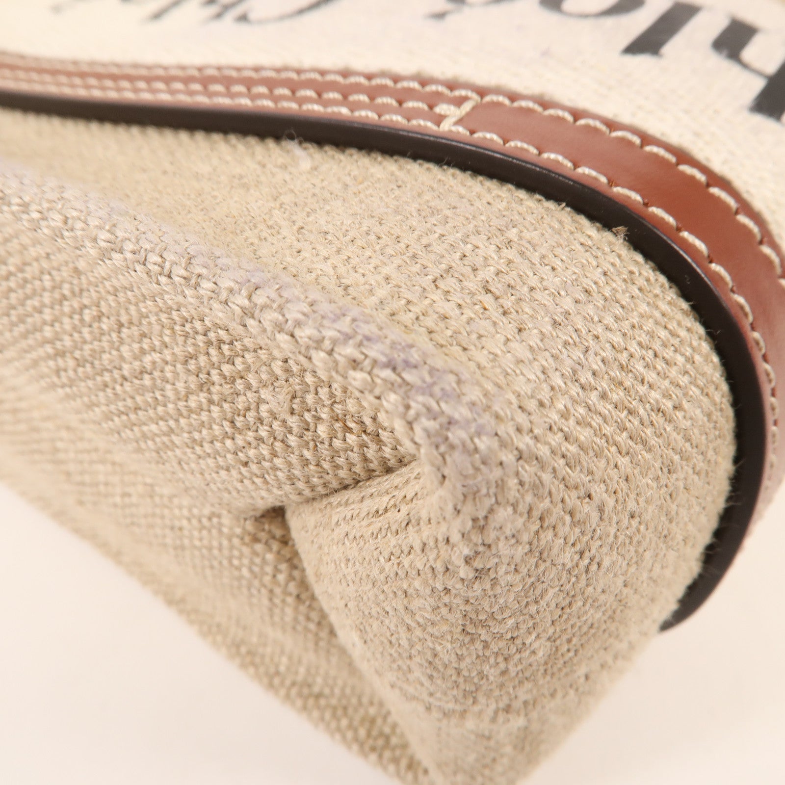 Chloe 帆布Mini Woody Tote手挽肩背兩用袋