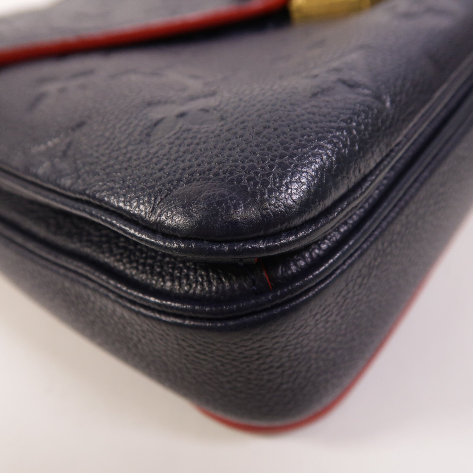 LOUIS VUITTON Monogram Empreinte Pochette Metis金扣手挽肩背兩用袋