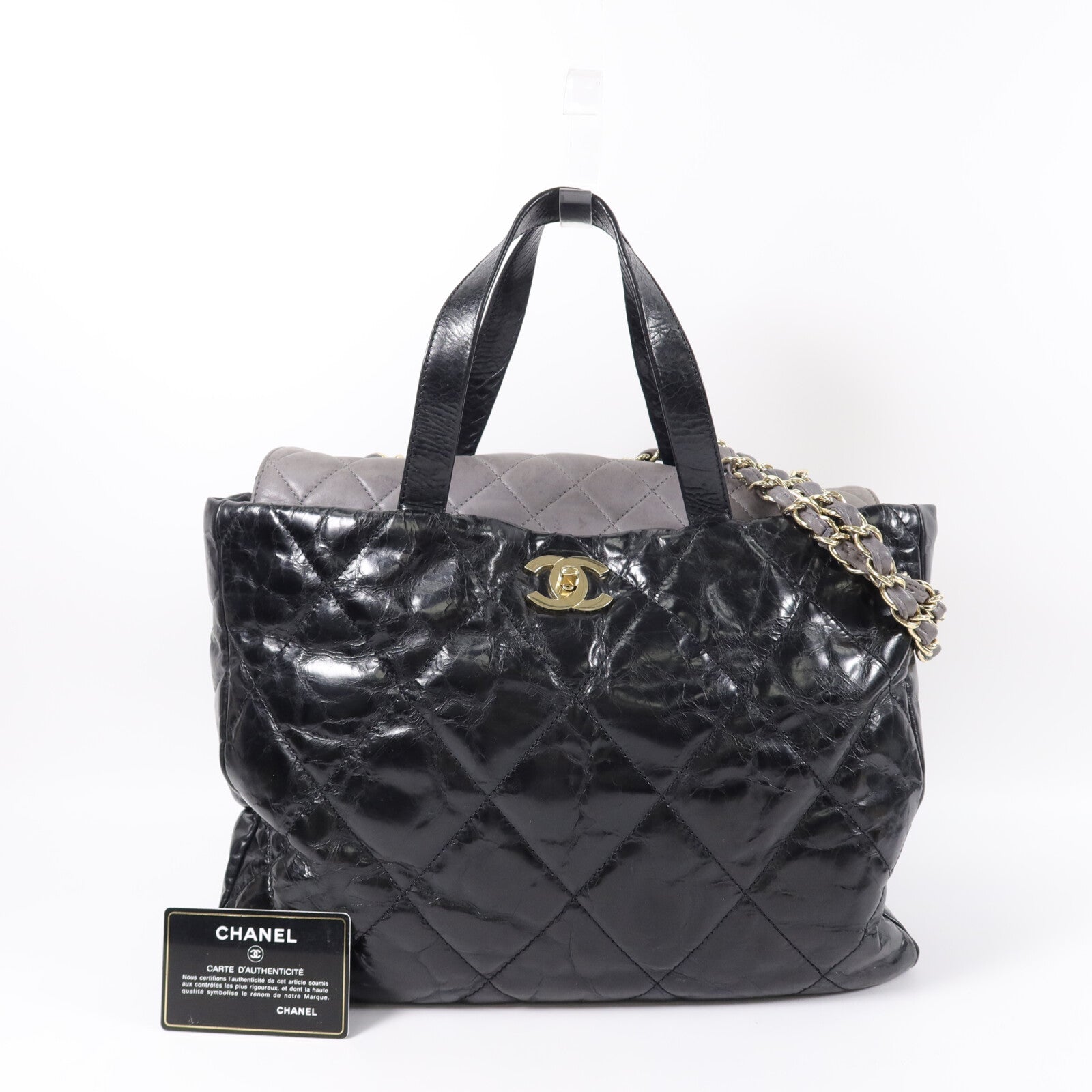 CHANEL 牛皮皮革2way Shoulder bag手挽肩背兩用袋