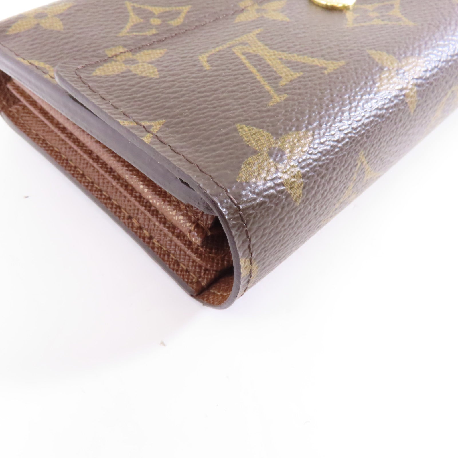 LOUIS VUITTON Monogram Alexandra Wallet金扣錢包棕色