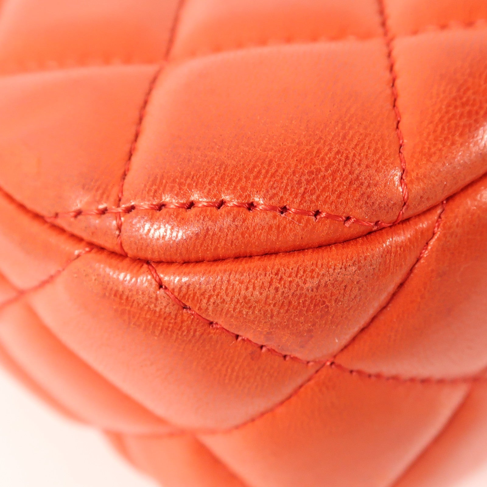 CHANEL 羊皮皮革Chain Shoulder銀扣鏈帶肩背袋