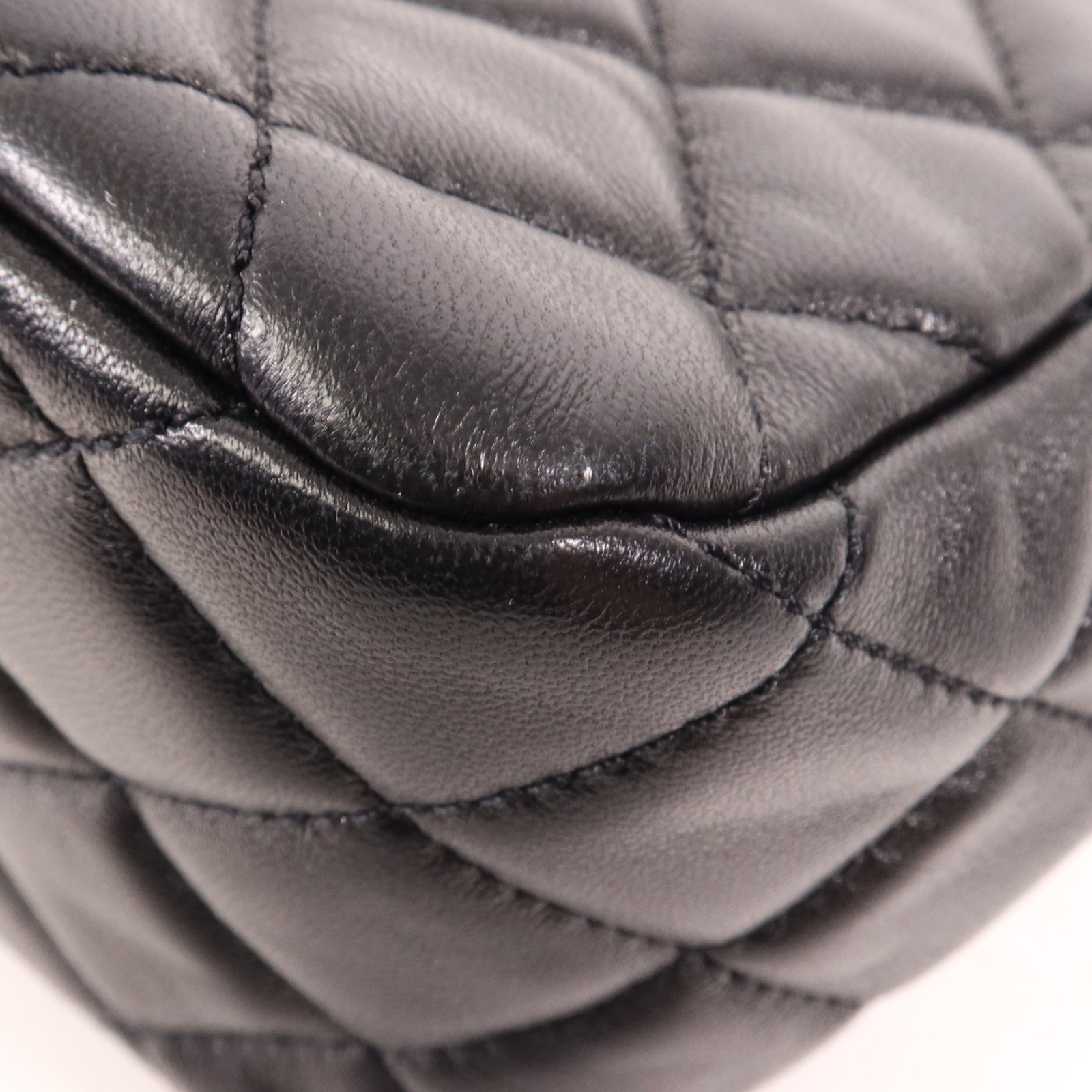 CHANEL 羊皮皮革Matelasse Small金扣鏈帶肩背袋