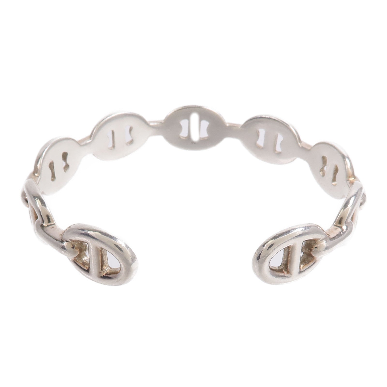 HERMES 925純銀Chaine D'Ancre Enchainee Bangle手鐲