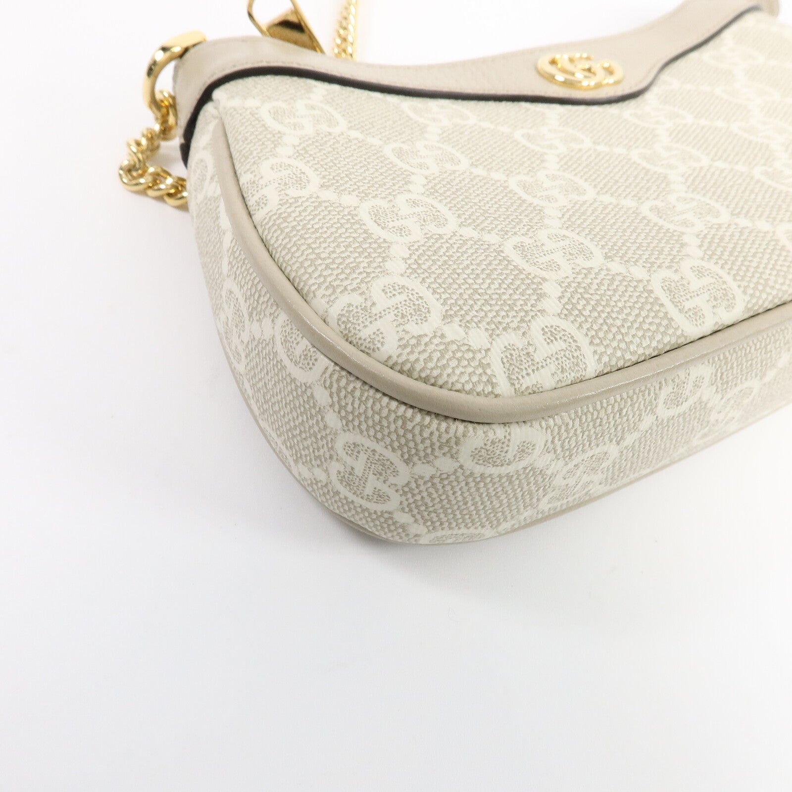 GUCCI 塗層帆布Ophidia Mini Bag鏈帶肩背袋