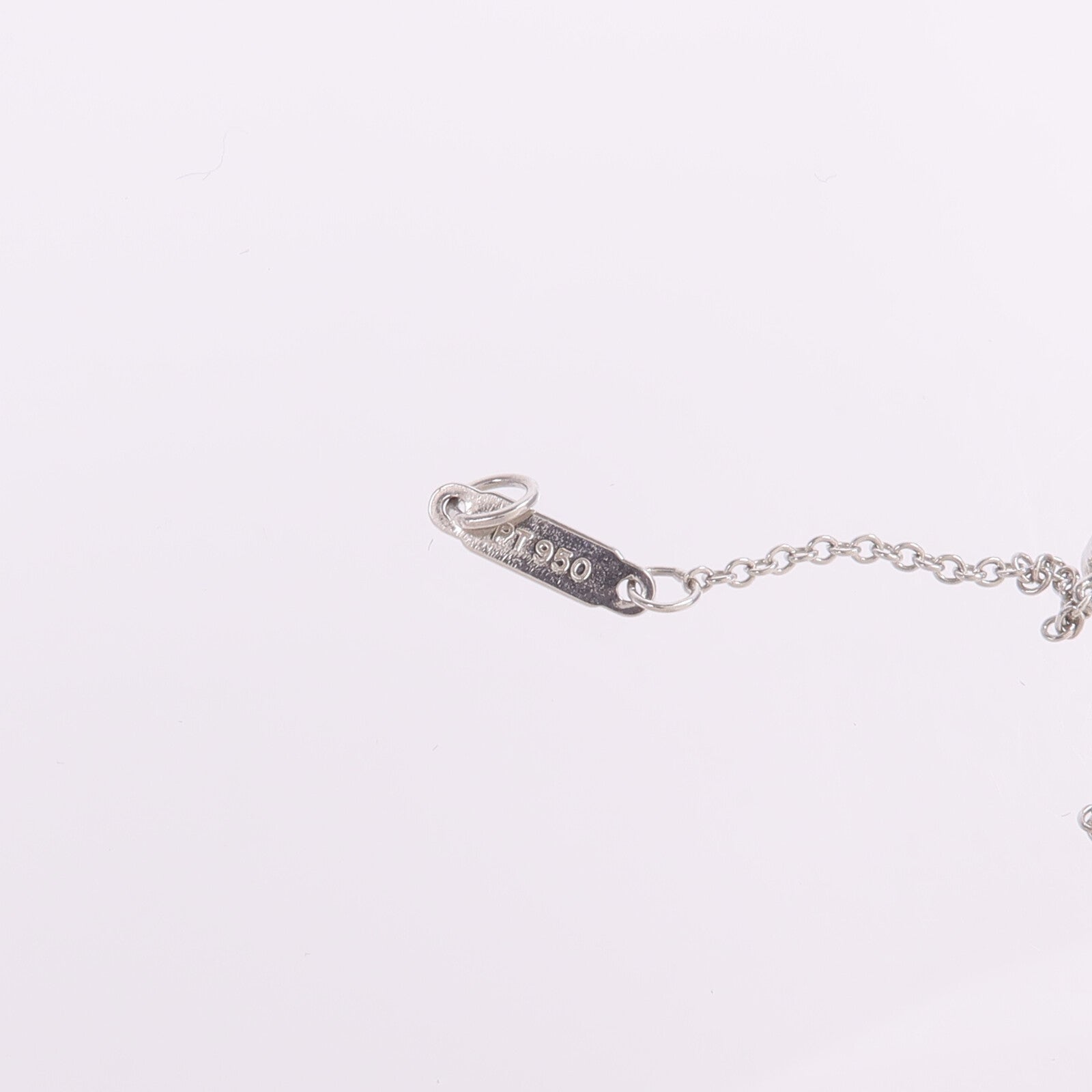 TIFFANY＆CO 【激減優惠】PT950鉑金Bezel Cross Diamond Necklace鑽石項鍊