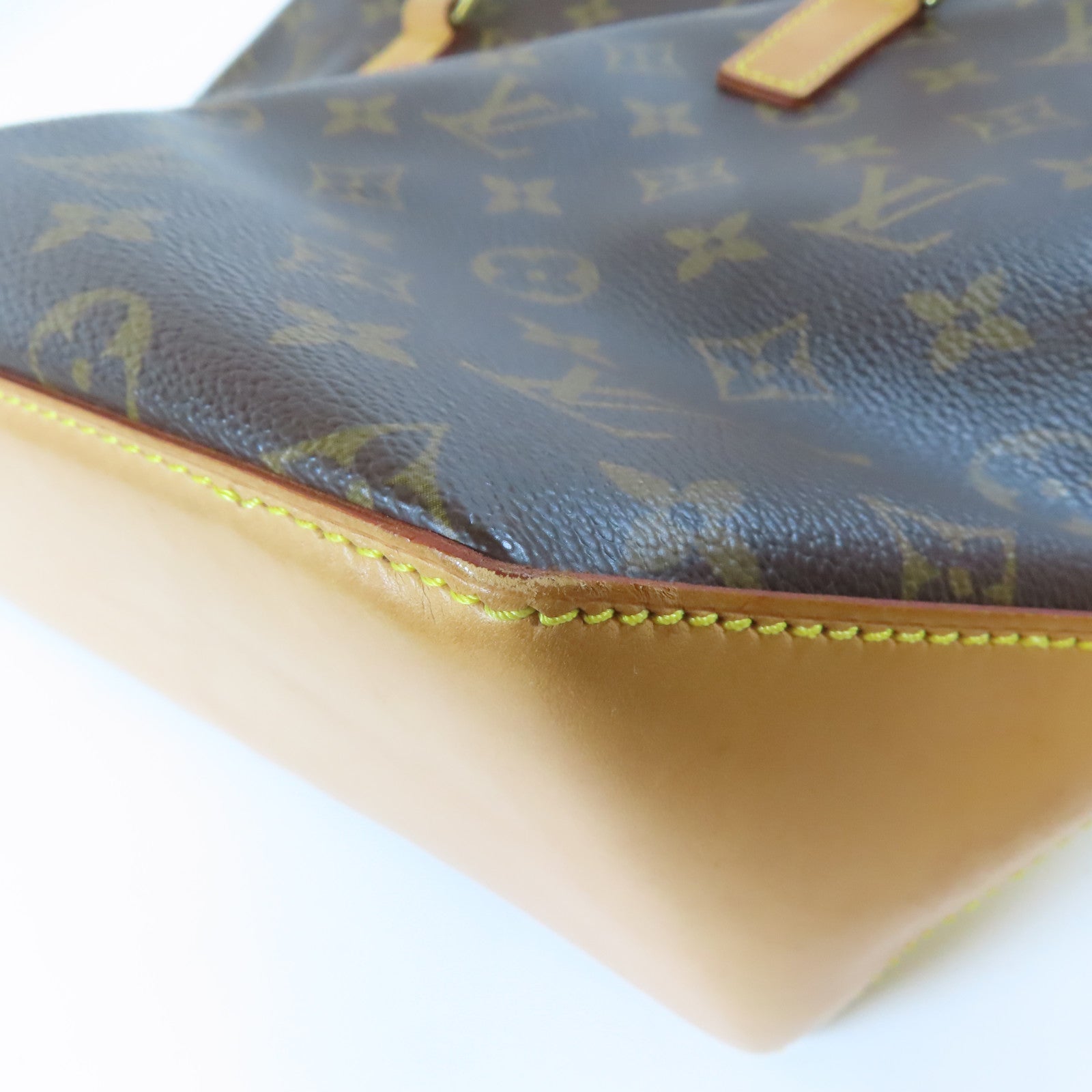 LOUIS VUITTON Monogram Cabas Piano金扣手挽袋啡色