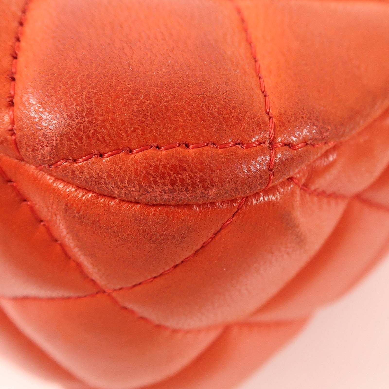 CHANEL 羊皮皮革Chain Shoulder銀扣鏈帶肩背袋