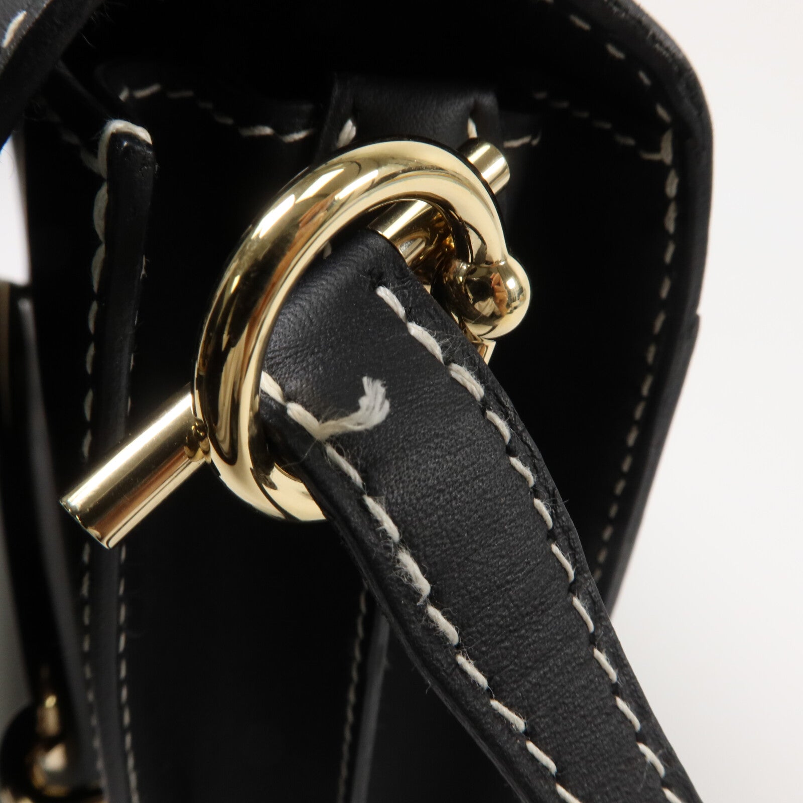 HERMES Sombrero皮革Roulis 23肩背袋Noir