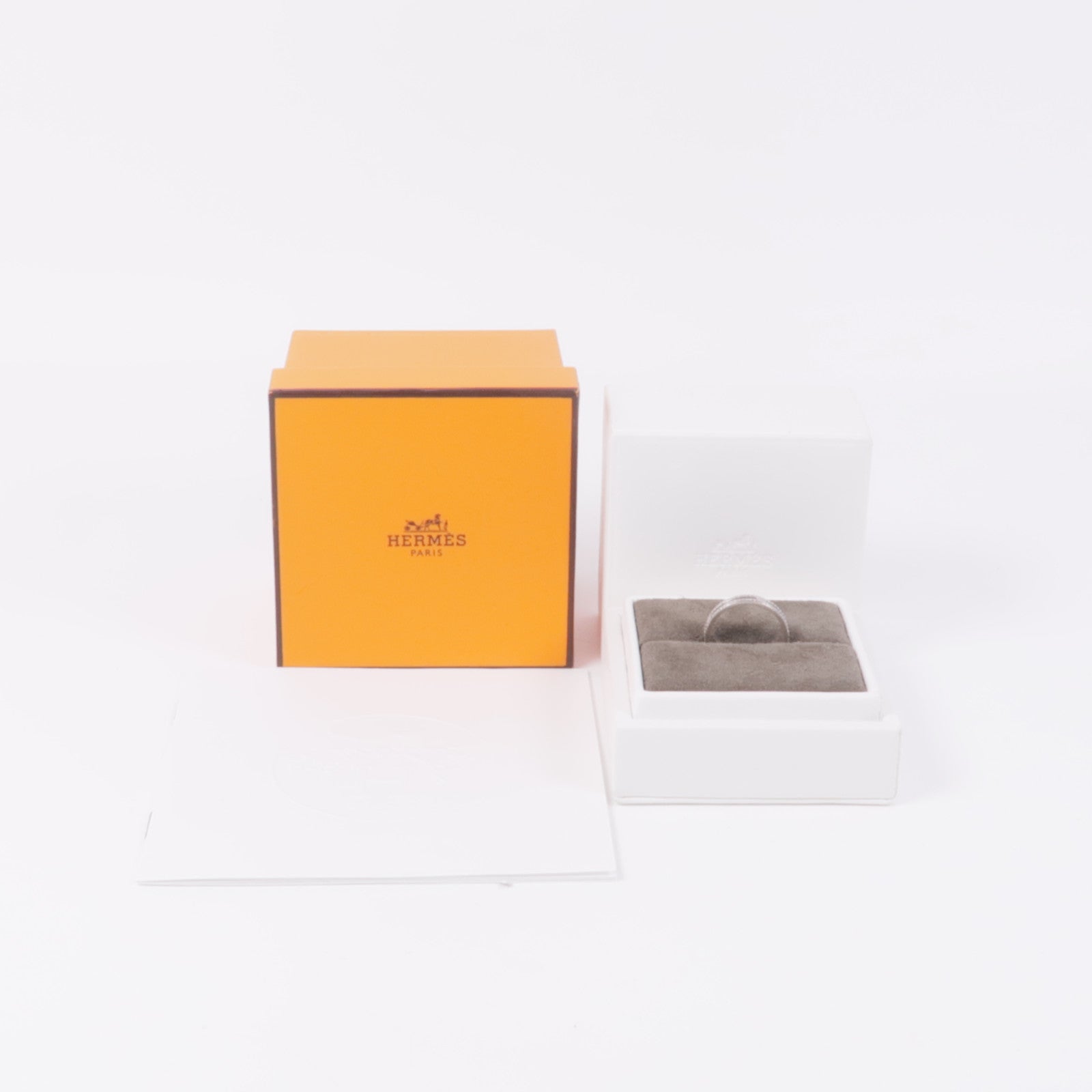 HERMES 【激減優惠】18K白金Ariane Wedding Band鑽石戒指US#7.5