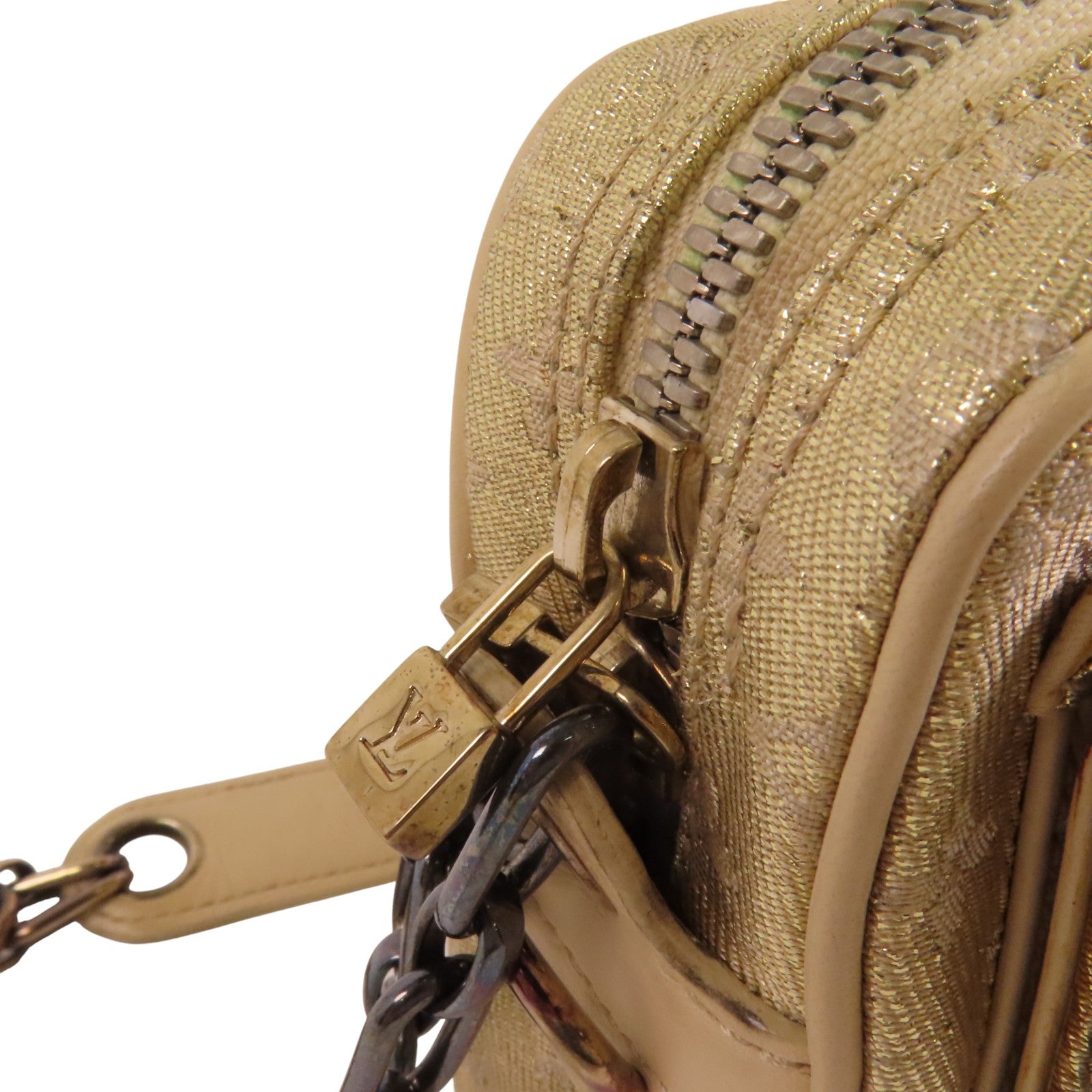 LOUIS VUITTON Monogram Shine McKenna鏈帶肩背袋