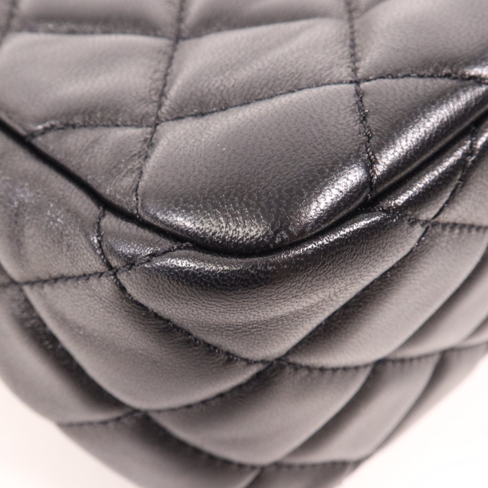 CHANEL 羊皮皮革Matelasse Small金扣鏈帶肩背袋