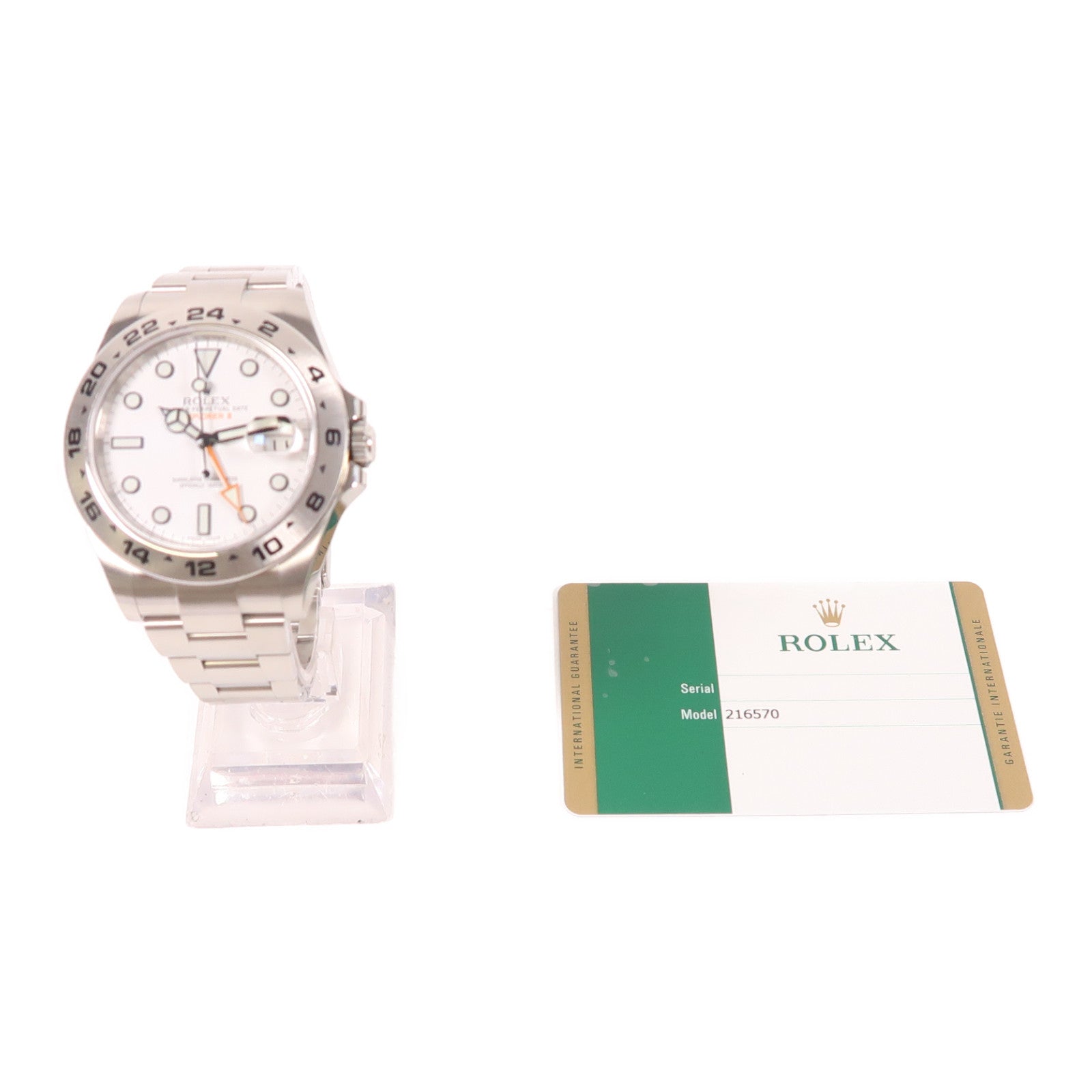 ROLEX ExplorerⅡ 不鏽鋼手錶自動機芯白色