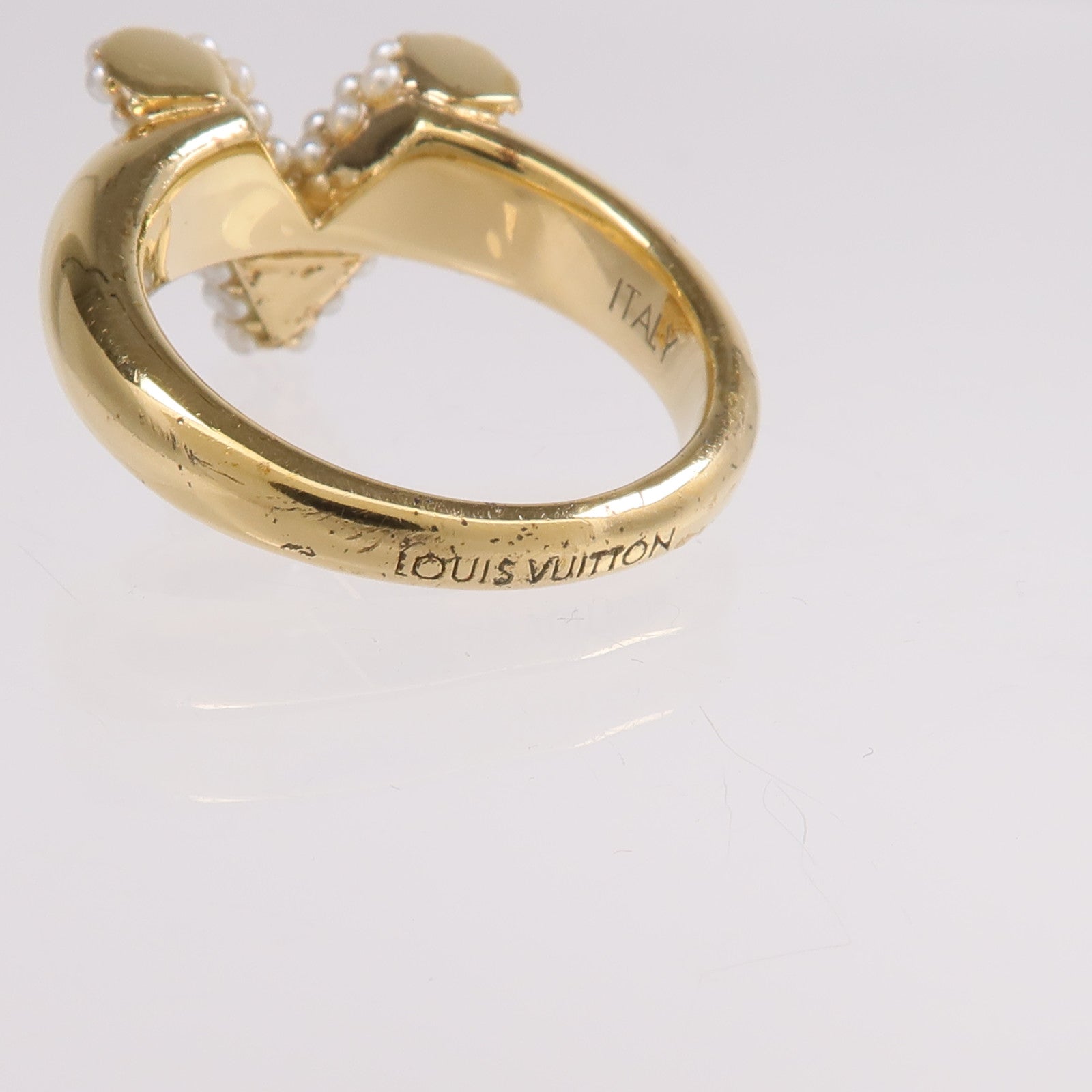 LOUIS VUITTON 金屬Ring戒指US#7.5