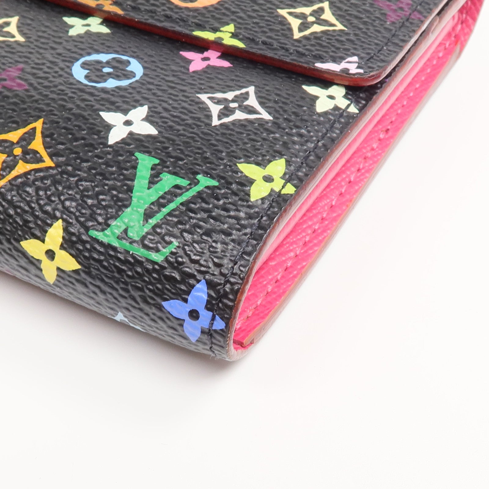 LOUIS VUITTON Monogram Multicolore Portefeuille Sarah Wallet金扣長錢包