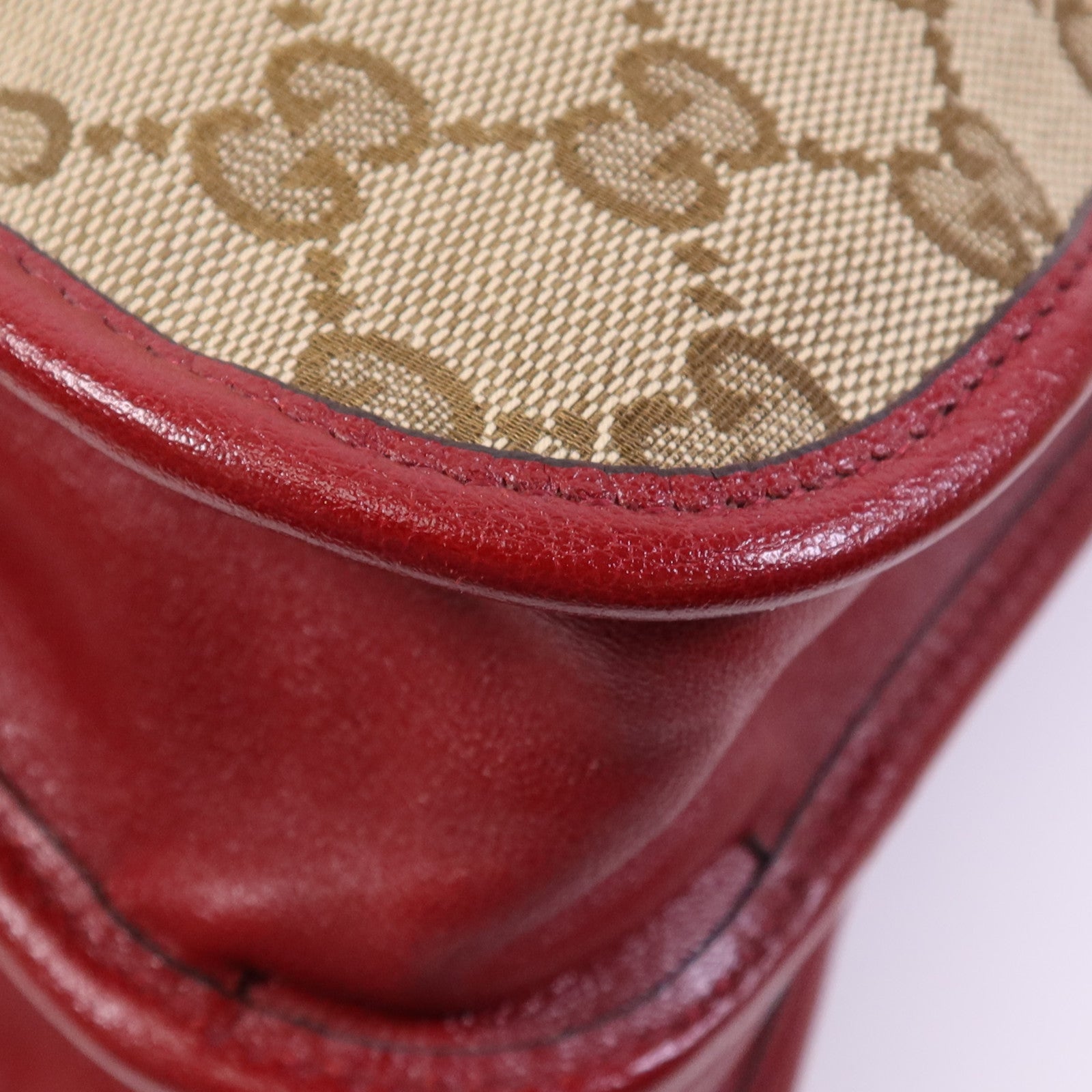 GUCCI 帆布2 Way Shoulder Bag金扣鏈帶手挽肩背兩用袋