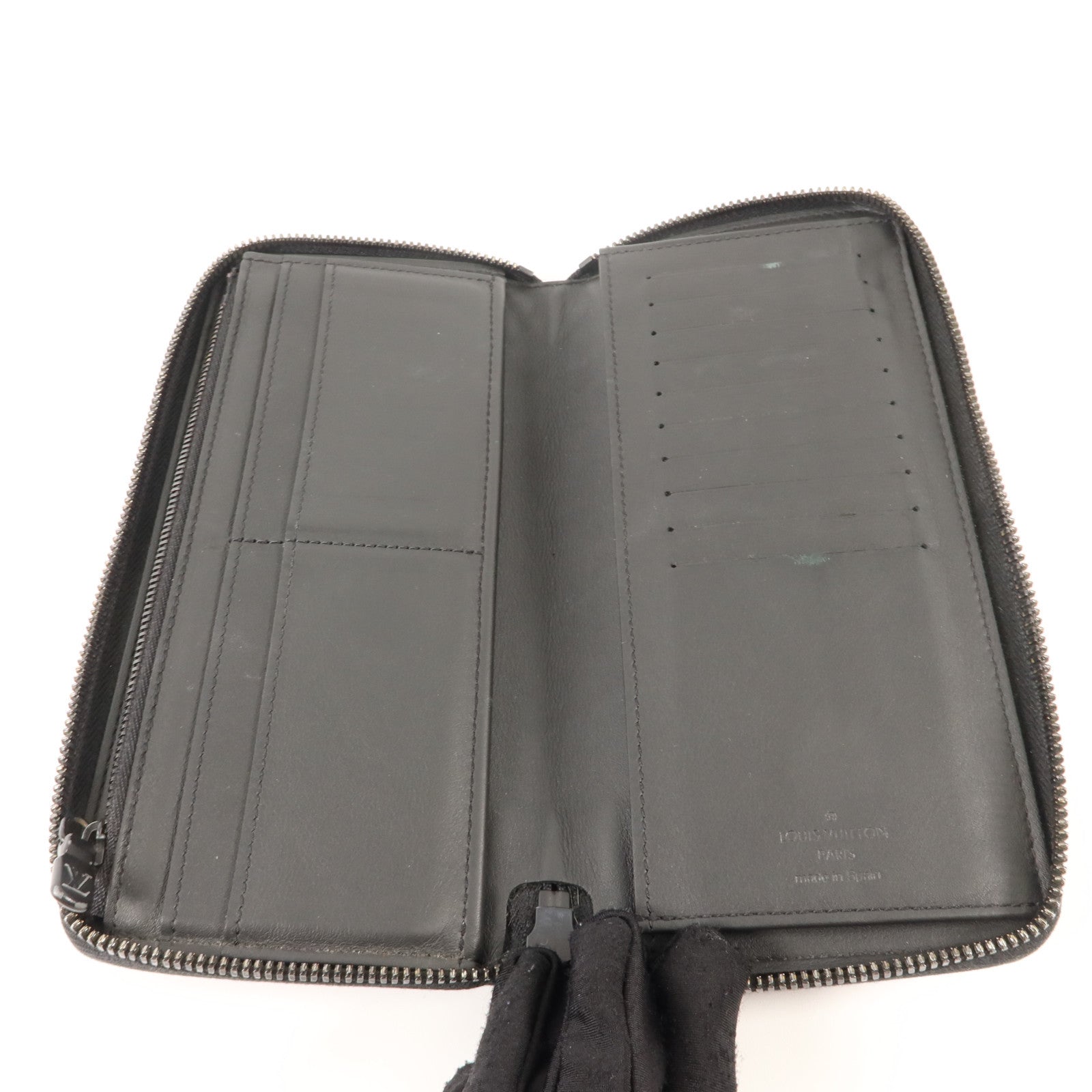 LOUIS VUITTON Monogram Shadow Zippy Wallet Vertical長錢包