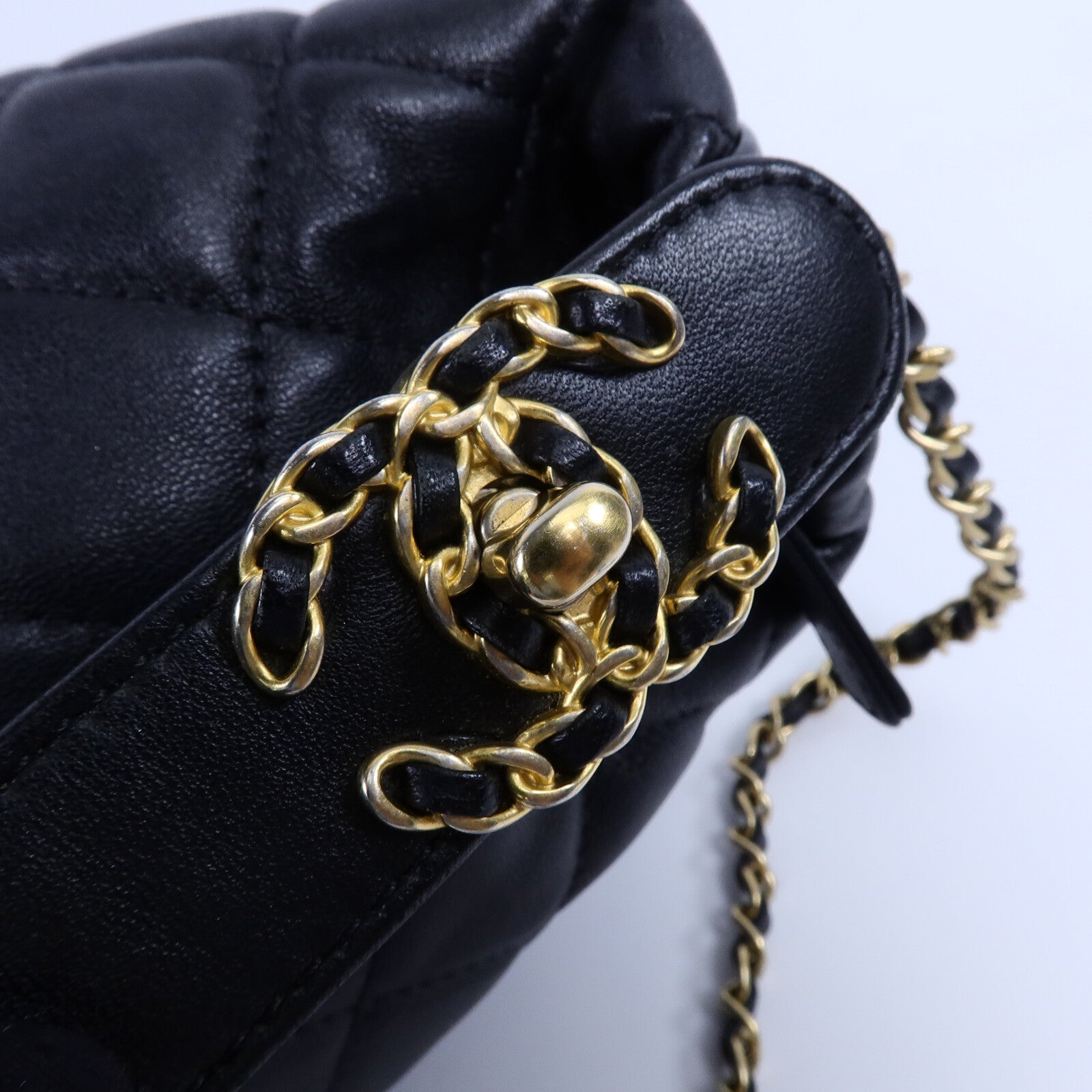 CHANEL 羊皮皮革Hobo Bag手挽肩背兩用袋